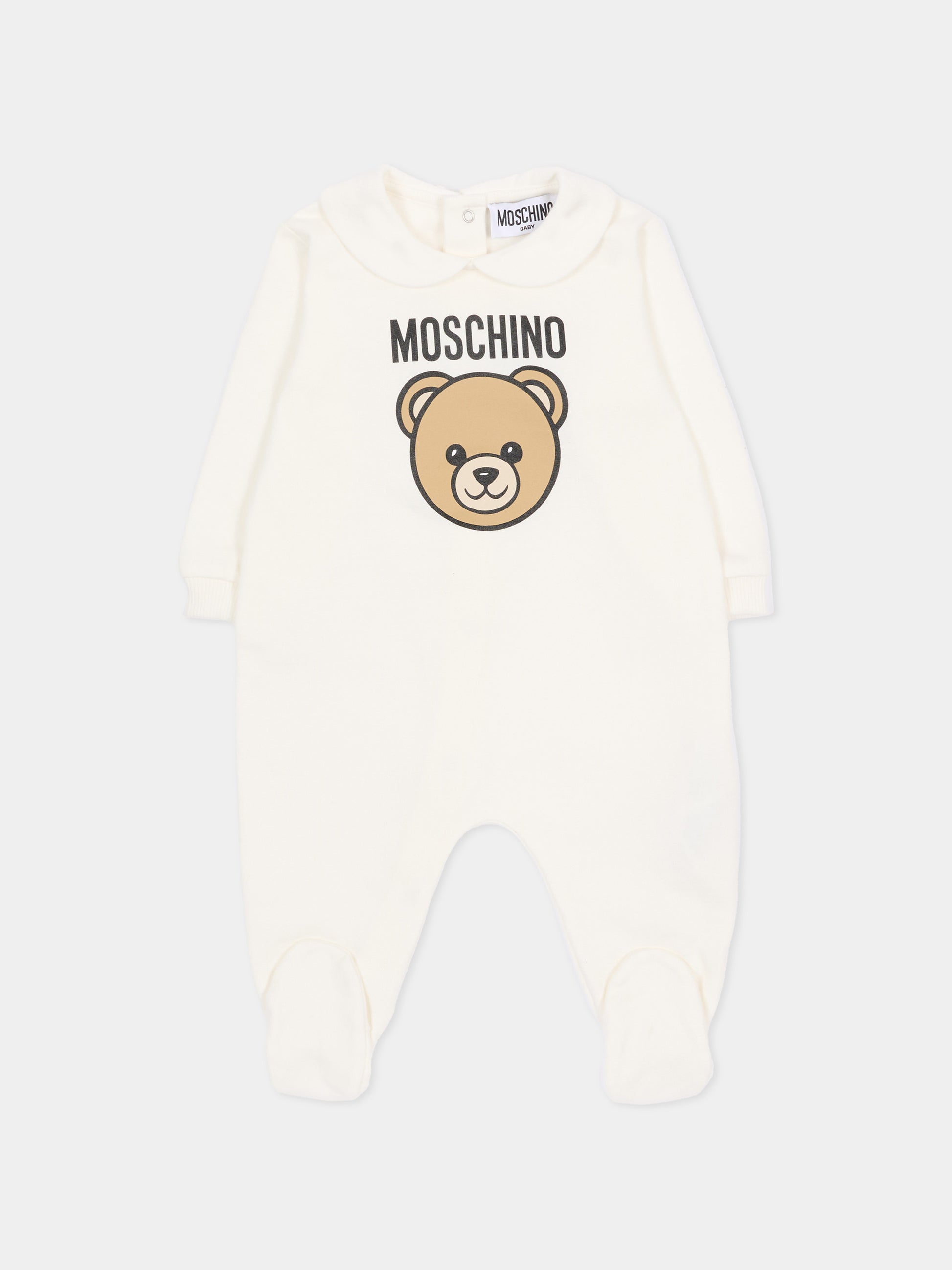 Set tutine avorio per neonati con Teddy Bear,Moschino Kids,MUY097 LCA19 10063