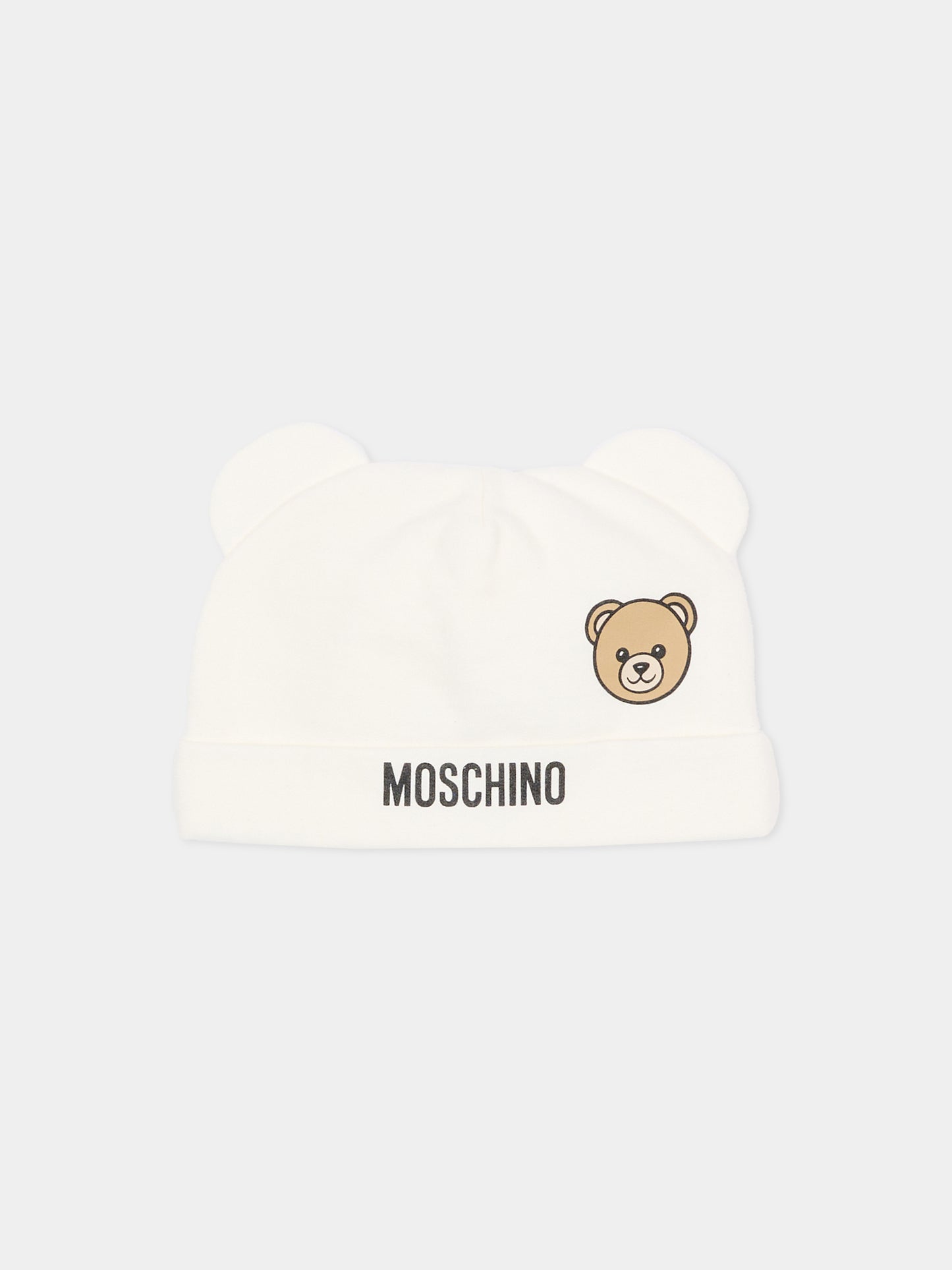 Set tutine avorio per neonati con Teddy Bear,Moschino Kids,MUY097 LCA19 10063