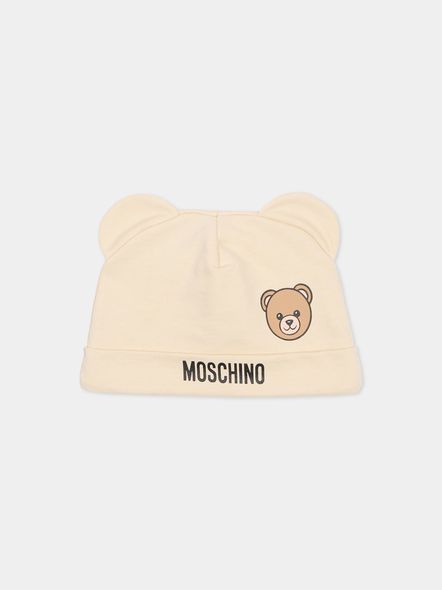 Set tutine beige per neonati con Teddy Bear,Moschino Kids,MUY097 LCA19 20404