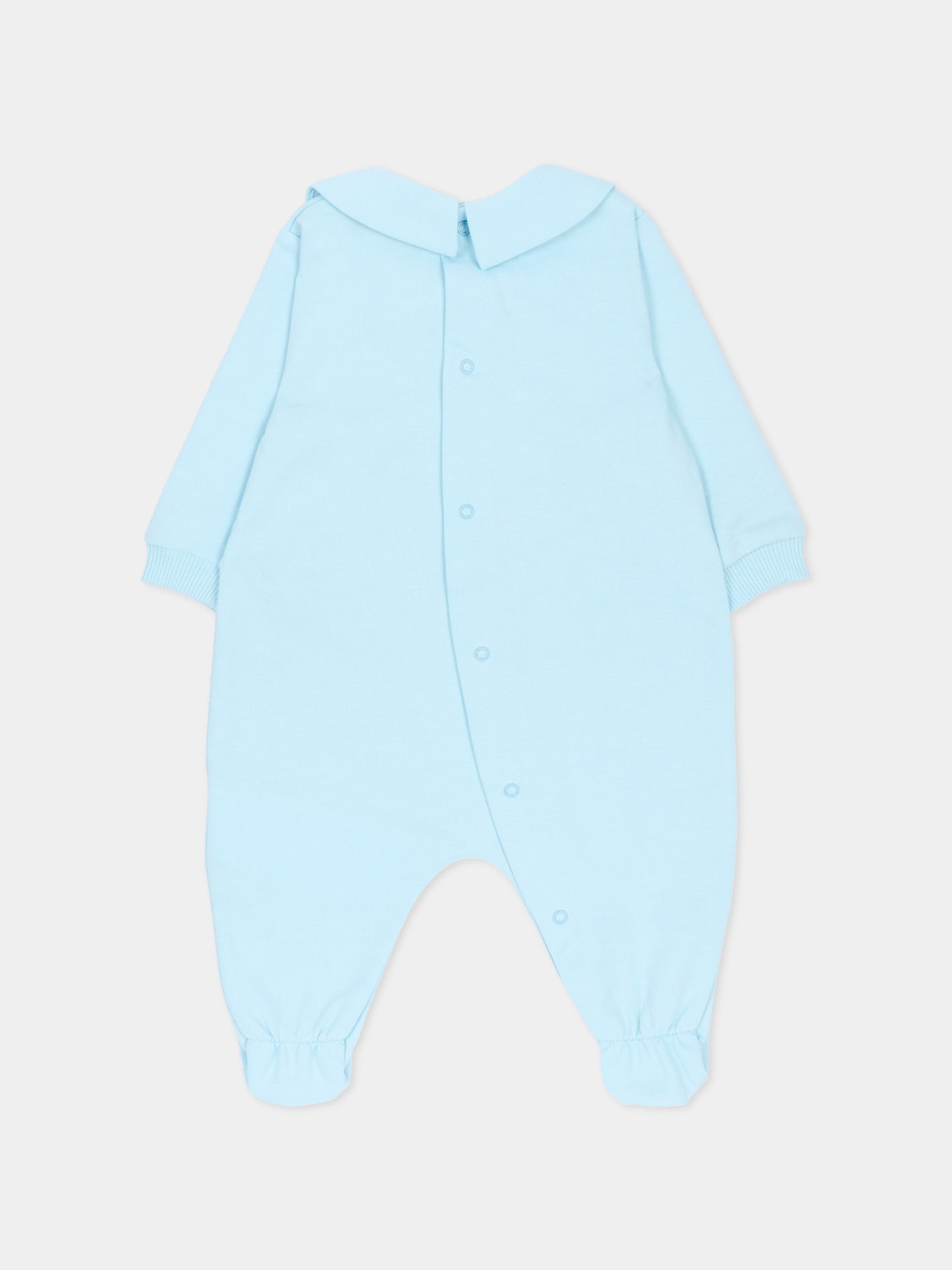 Tutina celeste per neonato con Teddy Bear,Moschino Kids,MUY098 LCA19 40304