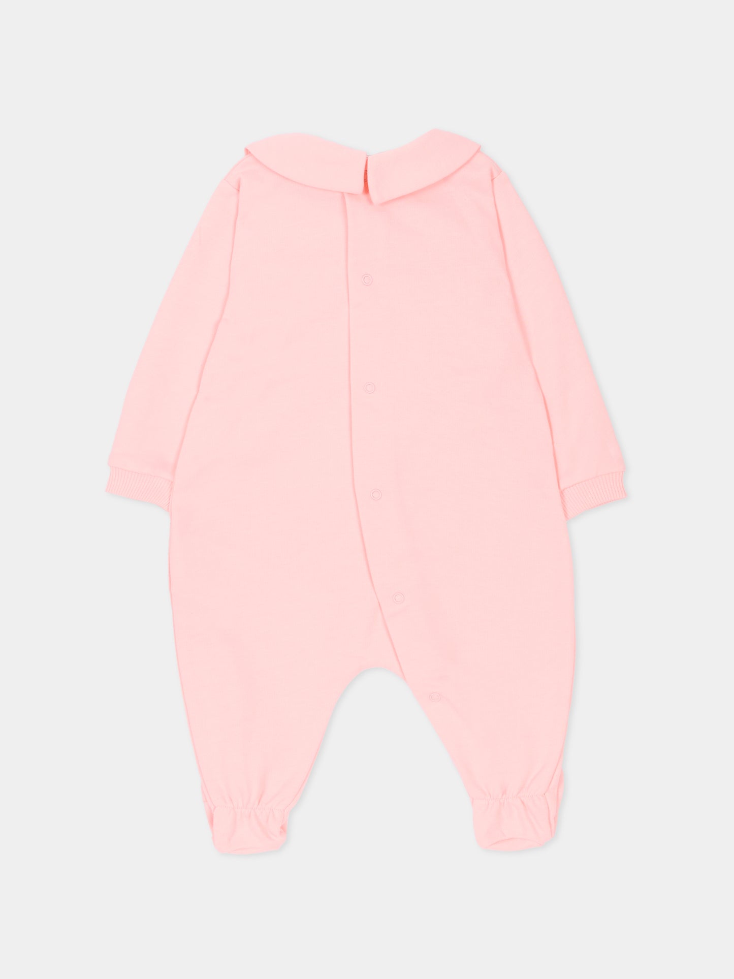 Tutina rosa per neonata con Teddy Bear,Moschino Kids,MUY098 LCA19 50209