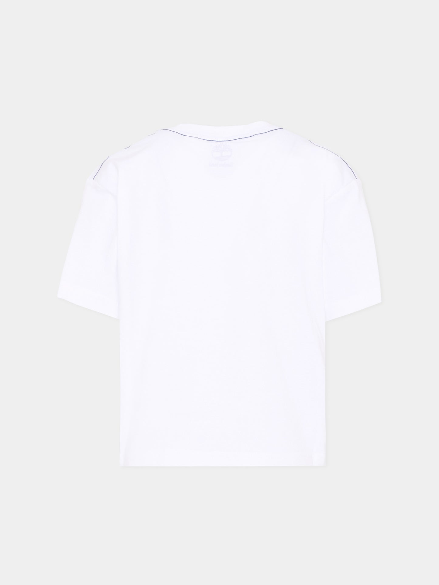 T-shirt bianca per bambino con logo,Timberland,T60791 10P