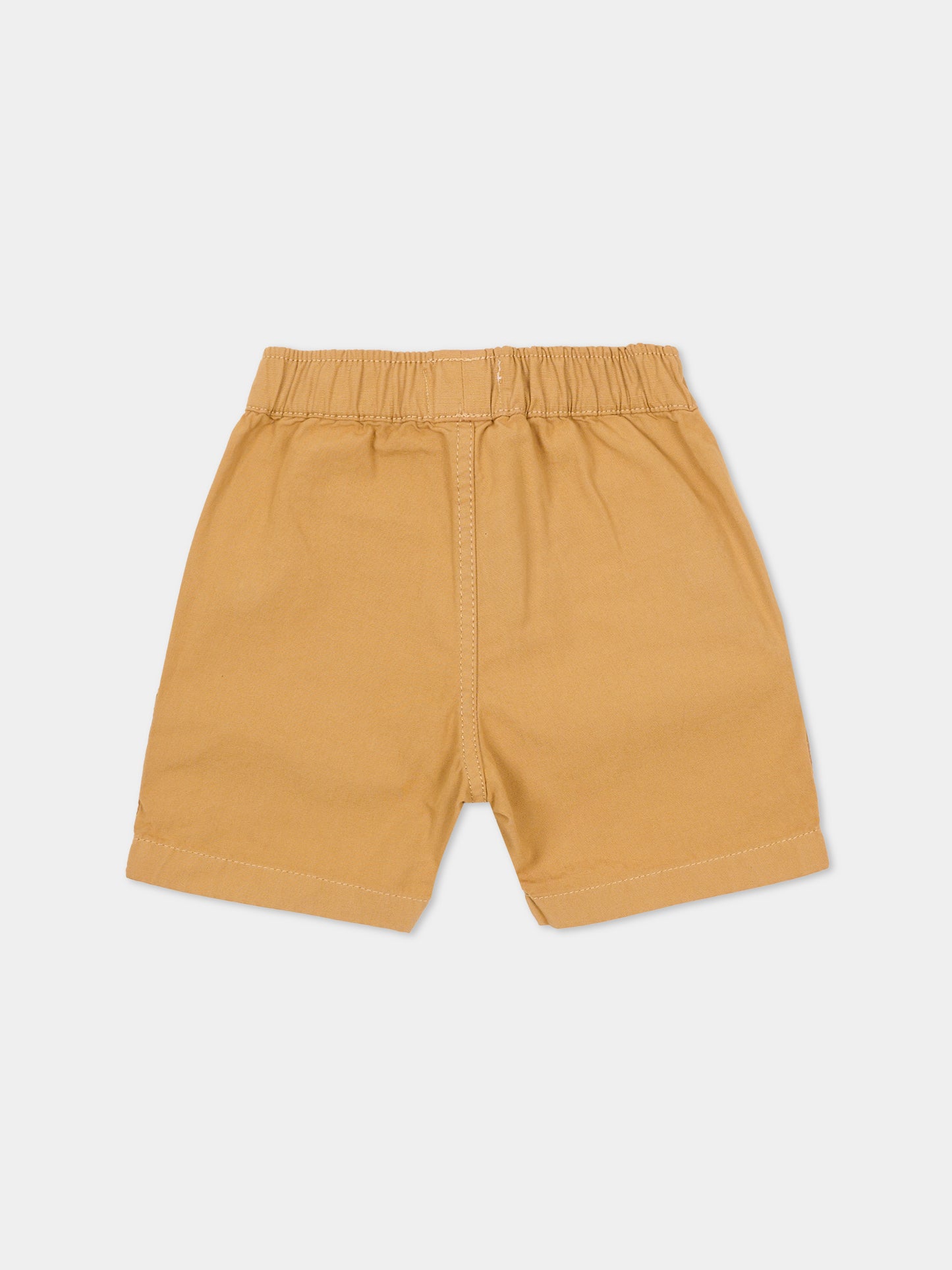 Shorts beige per neonato con logo,Timberland,T60882 230