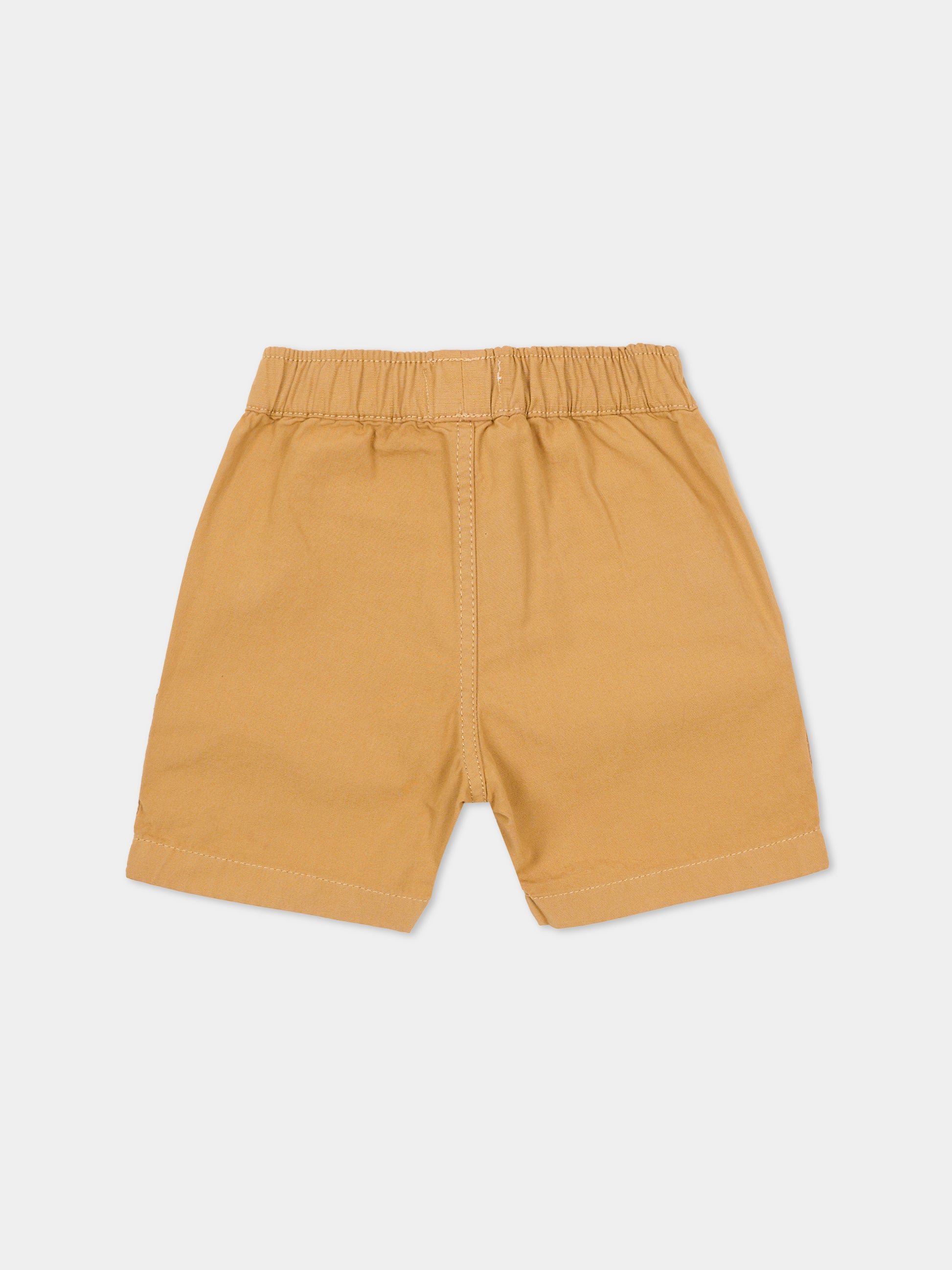 Shorts beige per neonato con logo,Timberland,T60882 230