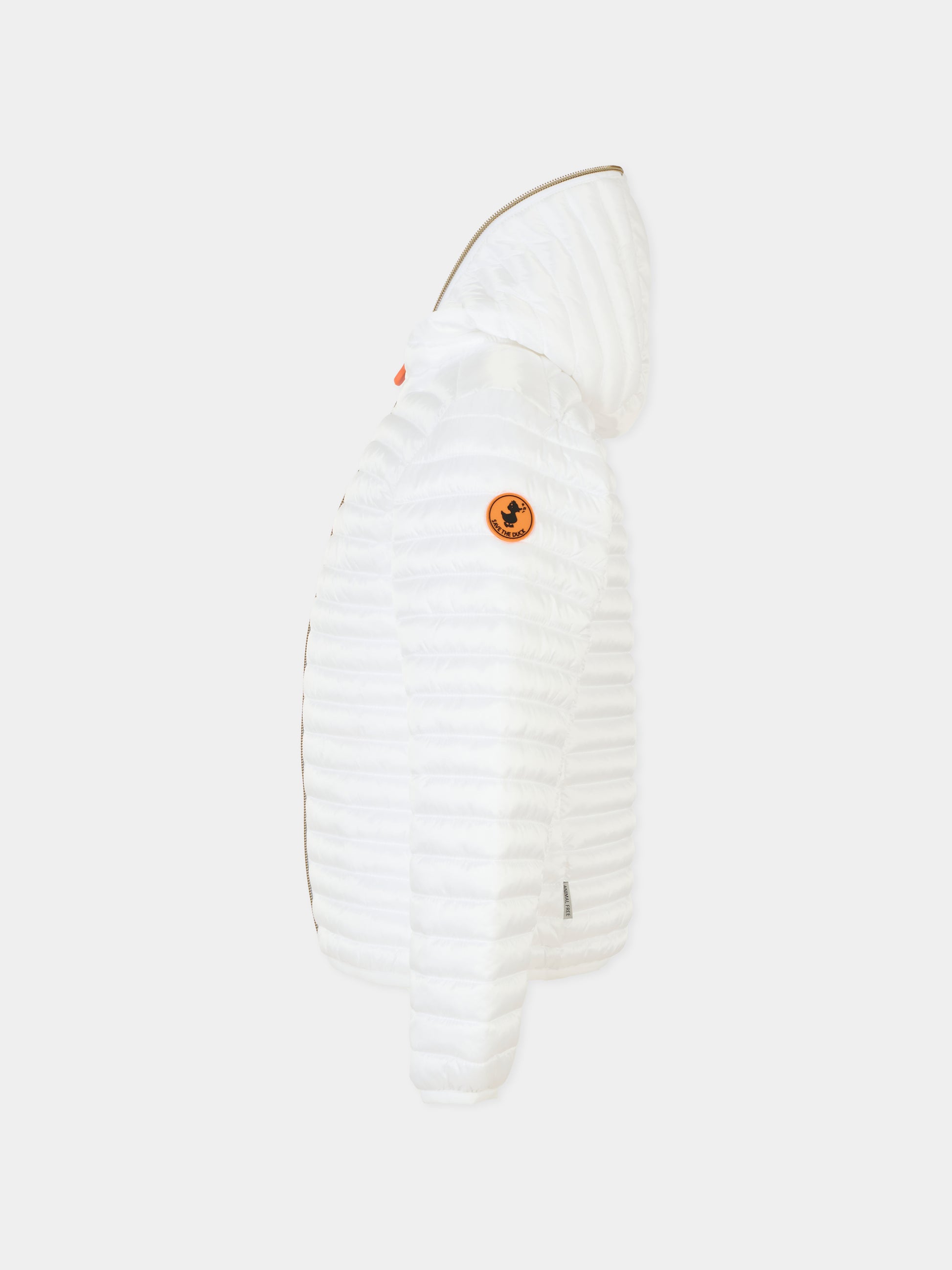 Piumino Rosy bianco per bambini con logo,Save The Duck Kids,J32310G IRIS20 00000