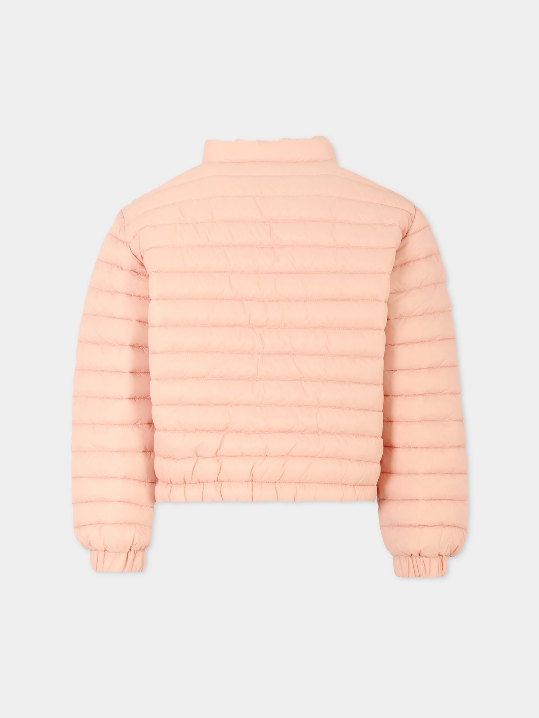 Piumino rosa Giga per bambina con logo,Save The Duck Kids,J31151G GIGA20 80007