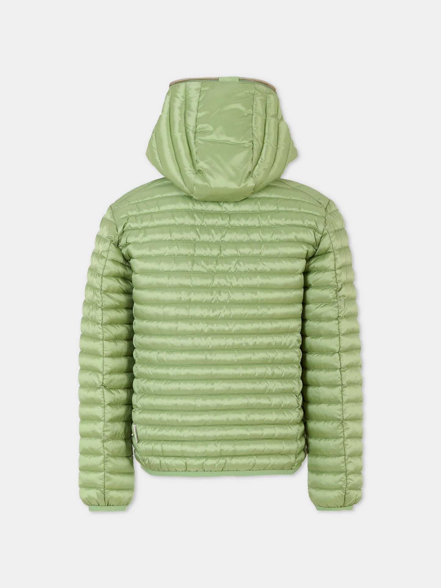 Piumino Rosy verde per bambina con logo,Save The Duck Kids,J32310G IRIS20 50041