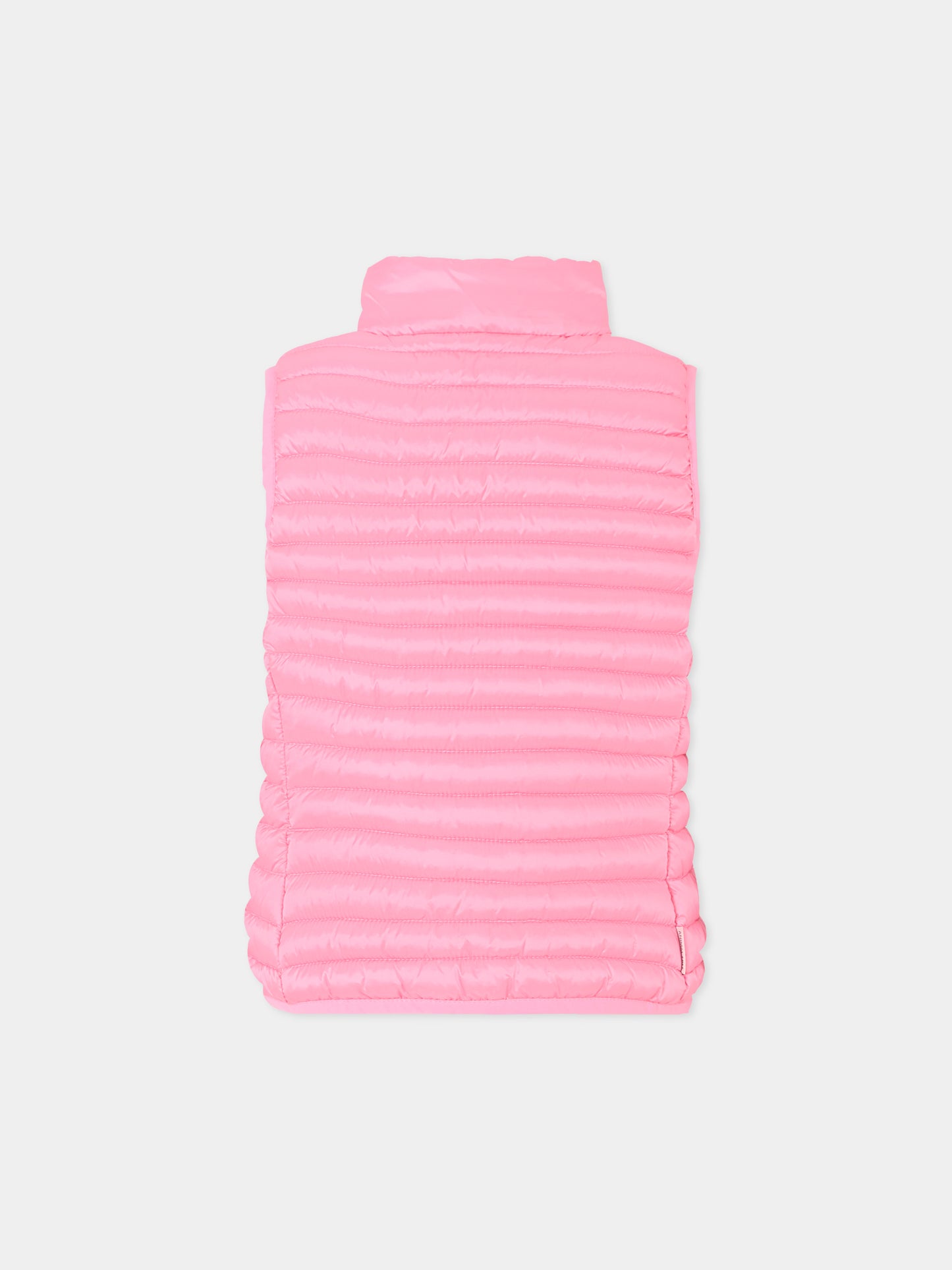 Gilet Ava rosa per bambina con logo,Save The Duck Kids,J85310G IRIS20 80018