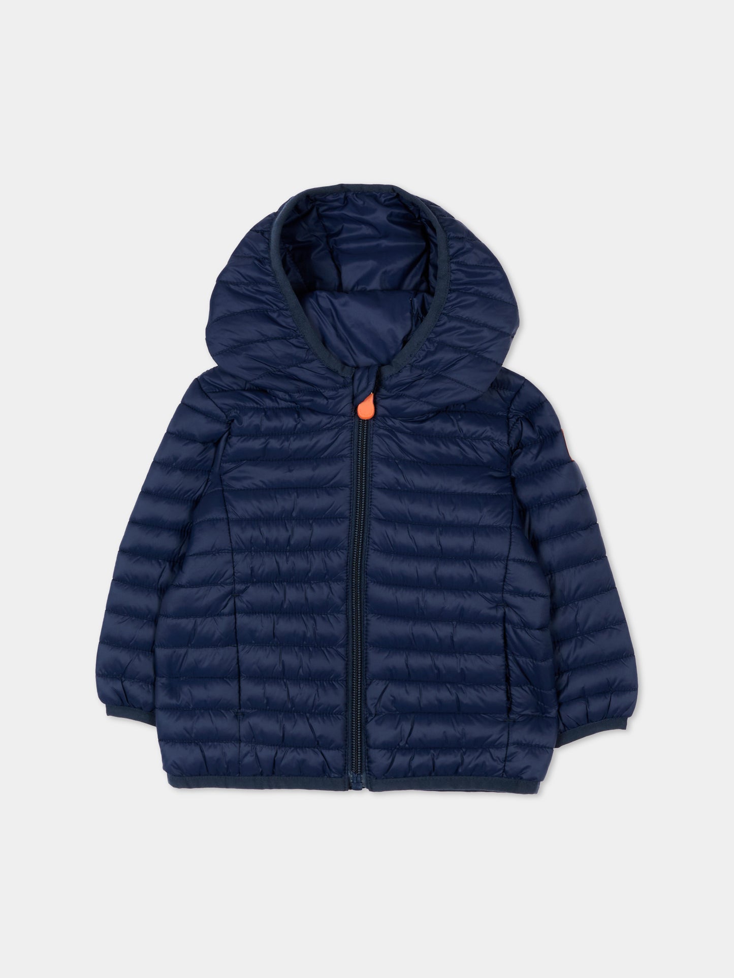 Piumino blu Nene per neonati con logo,Save The Duck Kids,I30003X GIGA22 90000