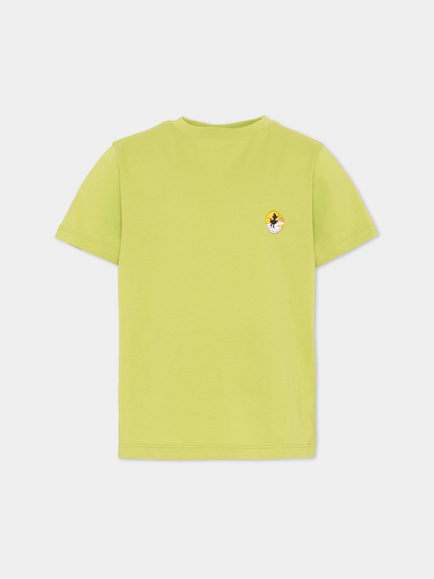 T-shirt verde per bambino con logo,Save The Duck Kids,JT1732X BESY22 50080