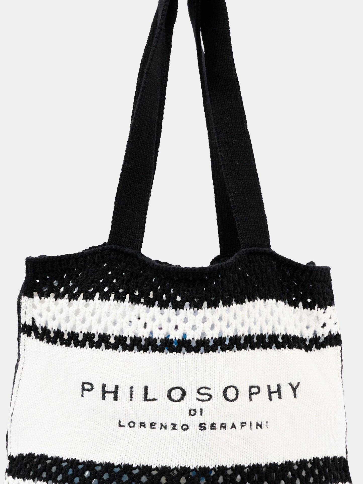 Borsa mare multicolor per bambina a righe,Philosophy,I9G002 - 7030 - 0150