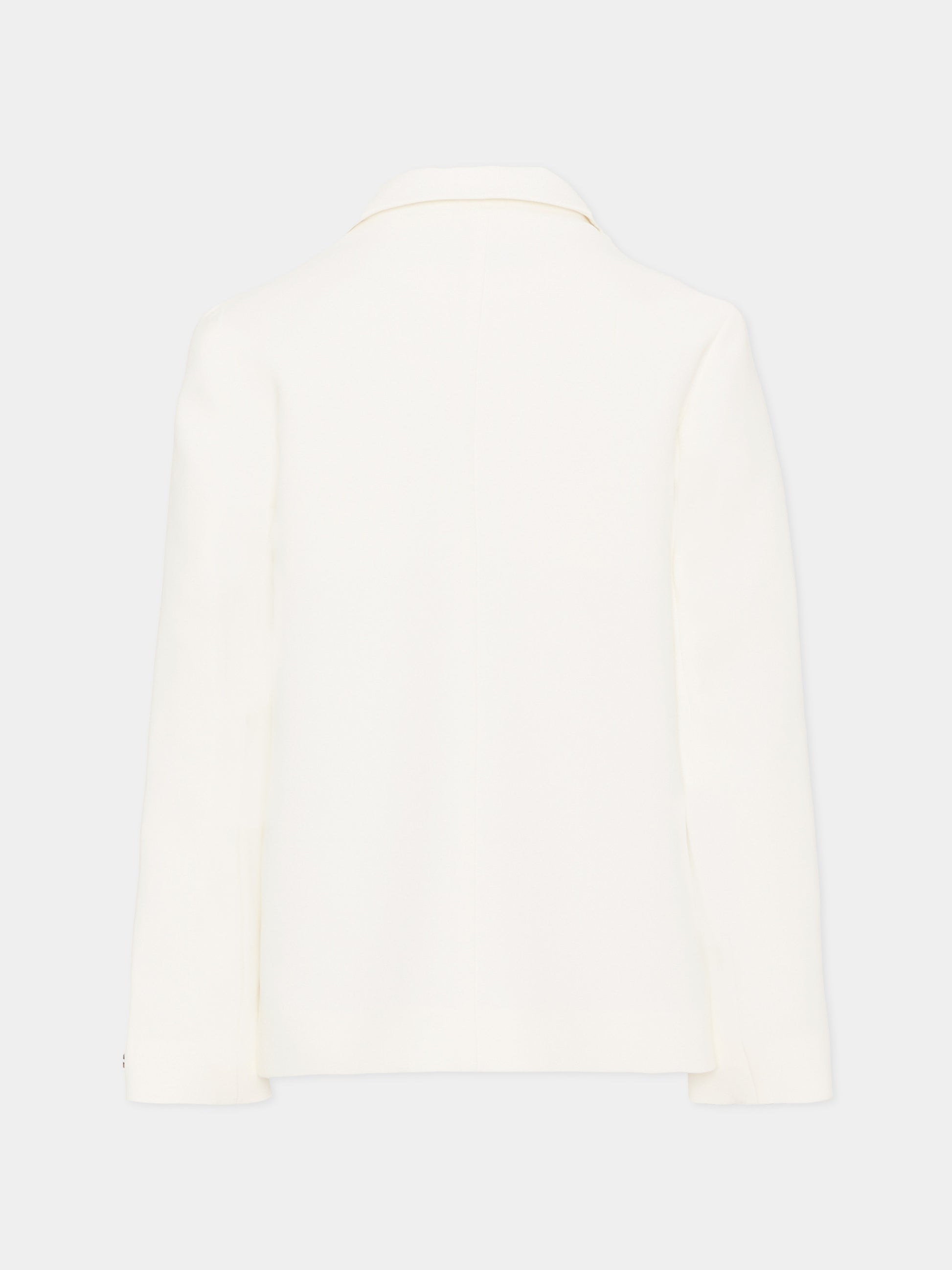 Giacca avorio per bambina con applicazione floreale,Monnalisa,71G103 - 7303 - 0001