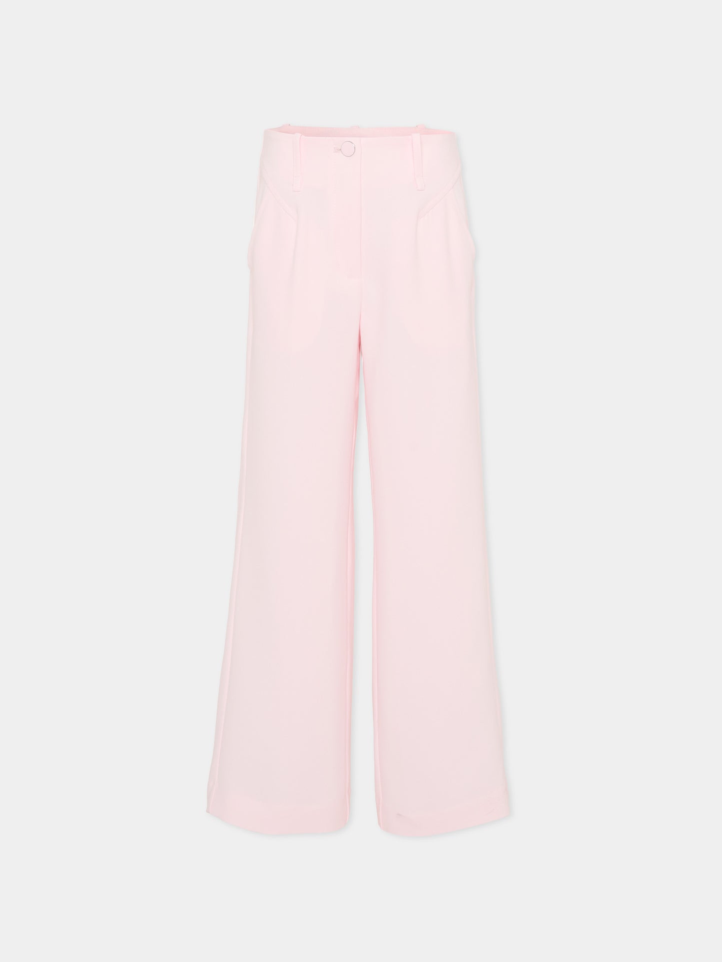 Pantaloni rosa per bambina con logo,Monnalisa,71G404 - 7303 - 0091