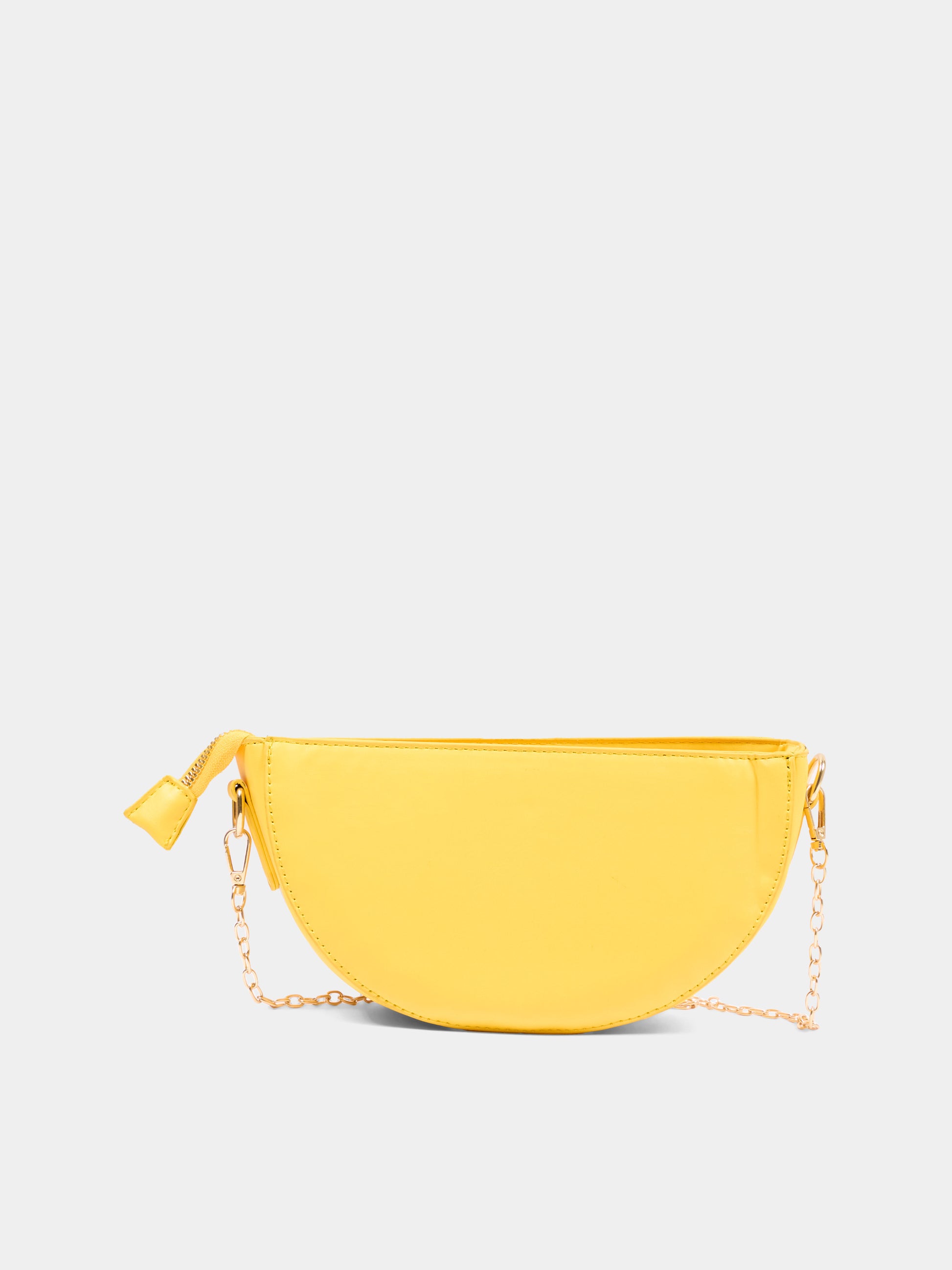 Borsa casual gialla a spicchio per bambina,Monnalisa,19G013 - 7070 - 0014