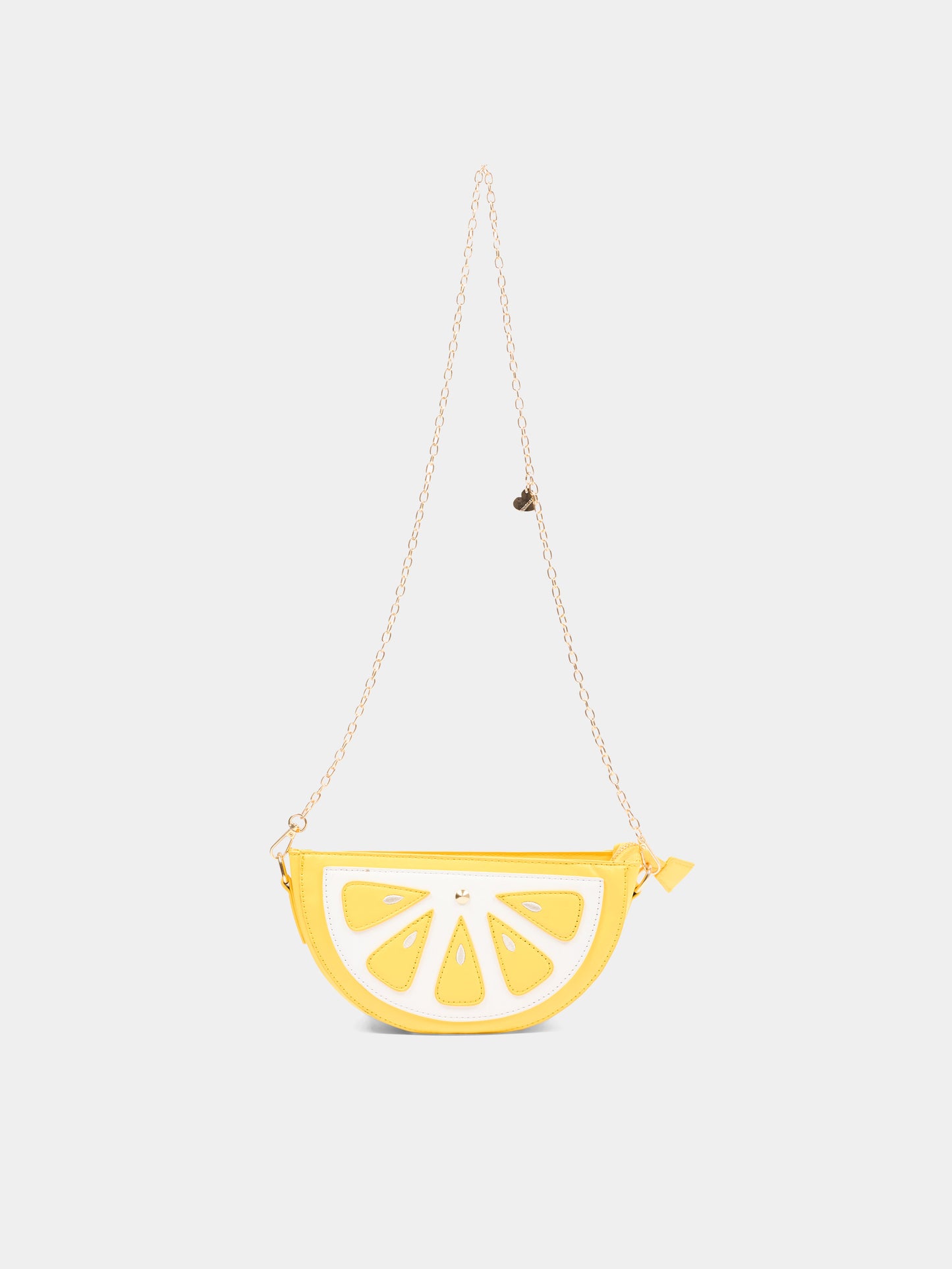 Borsa casual gialla a spicchio per bambina,Monnalisa,19G013 - 7070 - 0014