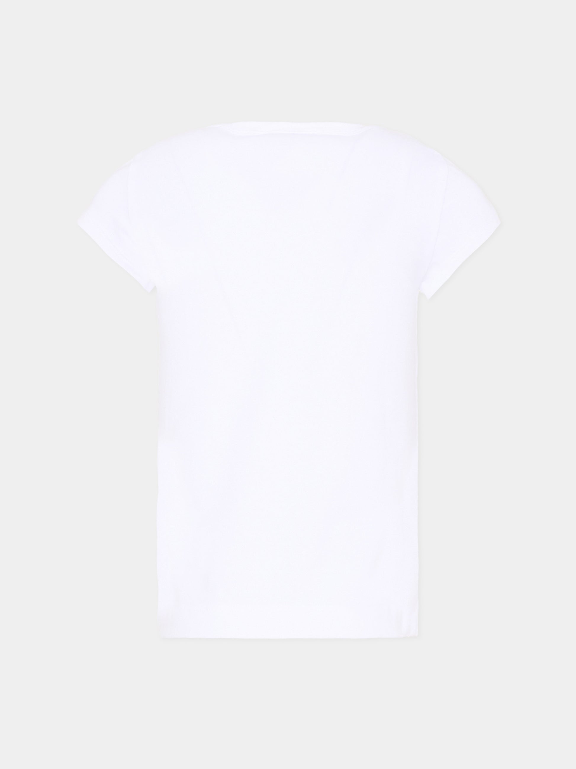 T-Shirt bianca per bambina con limoni,Monnalisa,11G624 - 7201 - 0099