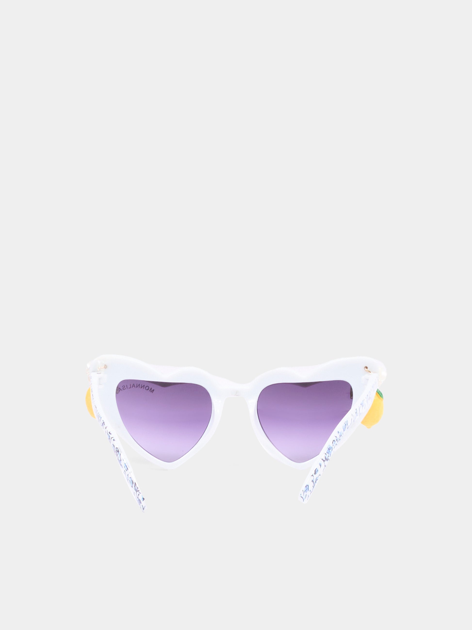 Occhiali da sole multicolor per bambina con limoni,Monnalisa,19G022 - 7072 - 1456