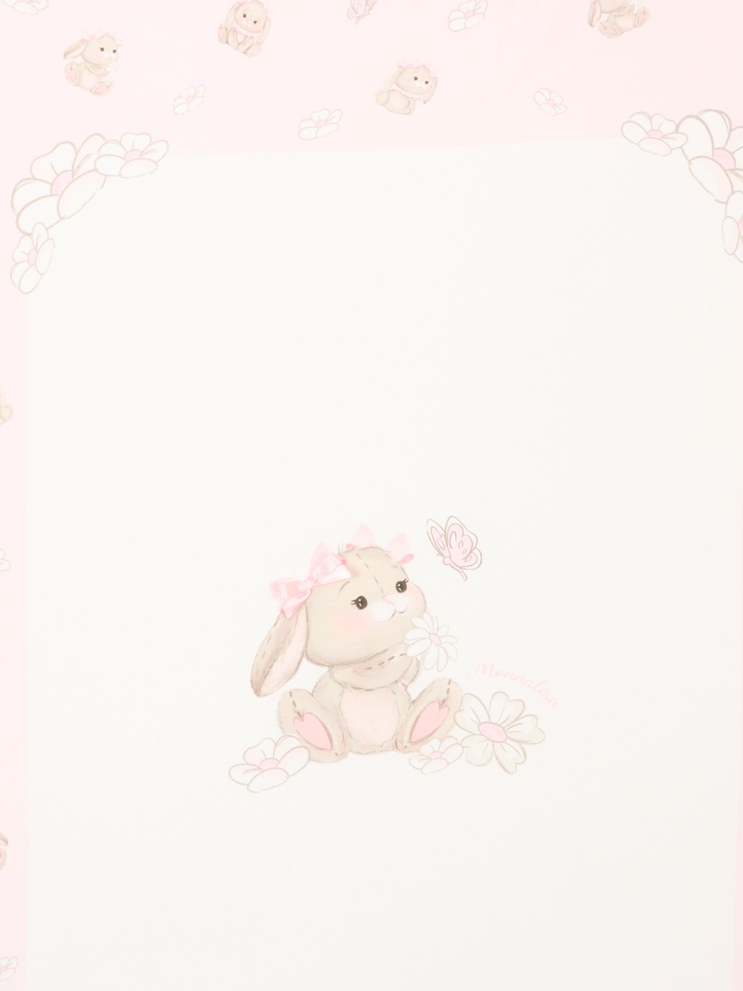 Coperta avorio per neonata con coniglietti,Monnalisa,35G011 - 7000 - 0190