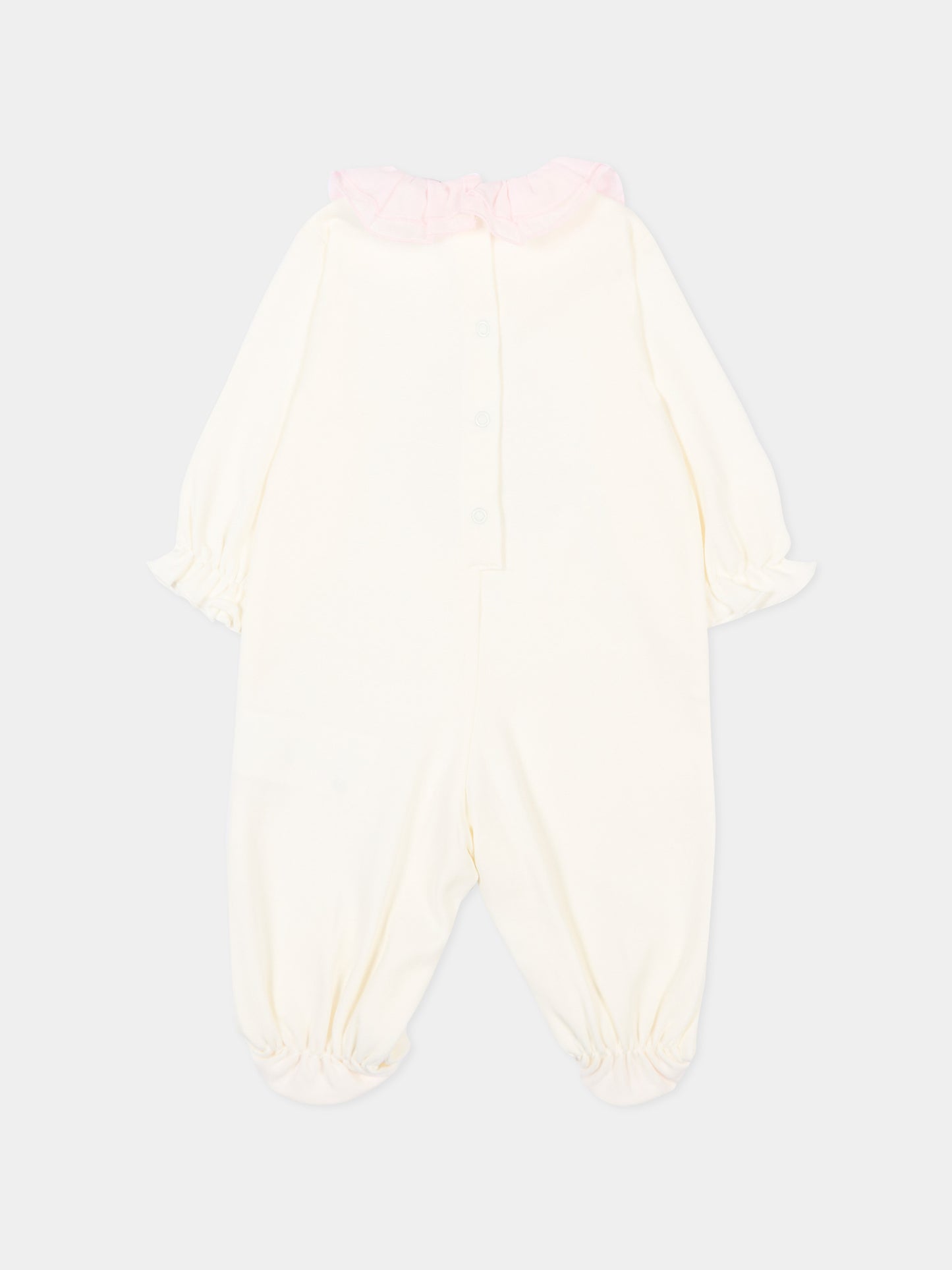 Tutina avorio per neonata con coniglio,Monnalisa,35G204 - 7000 - 0190