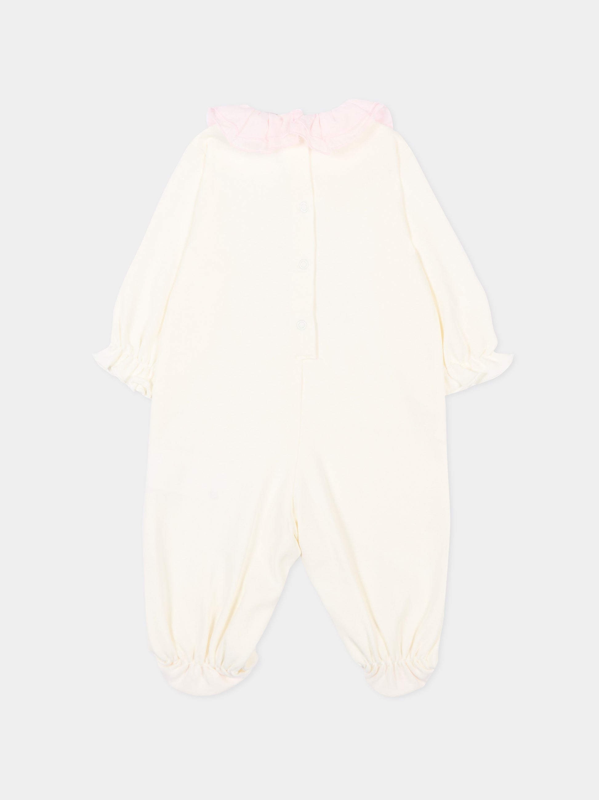 Tutina avorio per neonata con coniglio,Monnalisa,35G204 - 7000 - 0190