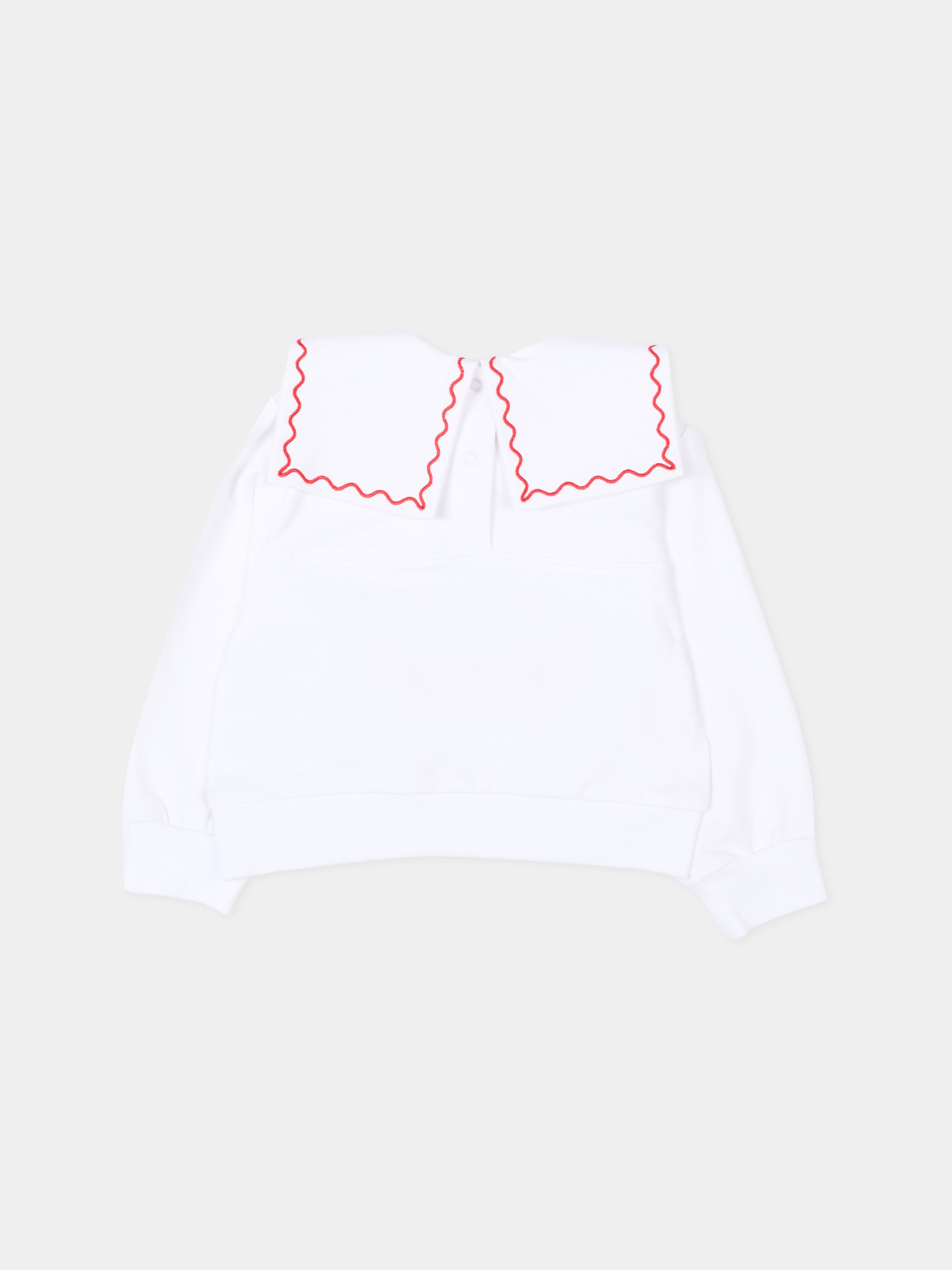 Felpa bianca per neonata con Winnie the Pooh,Monnalisa,39G614 - 7007 - 0099