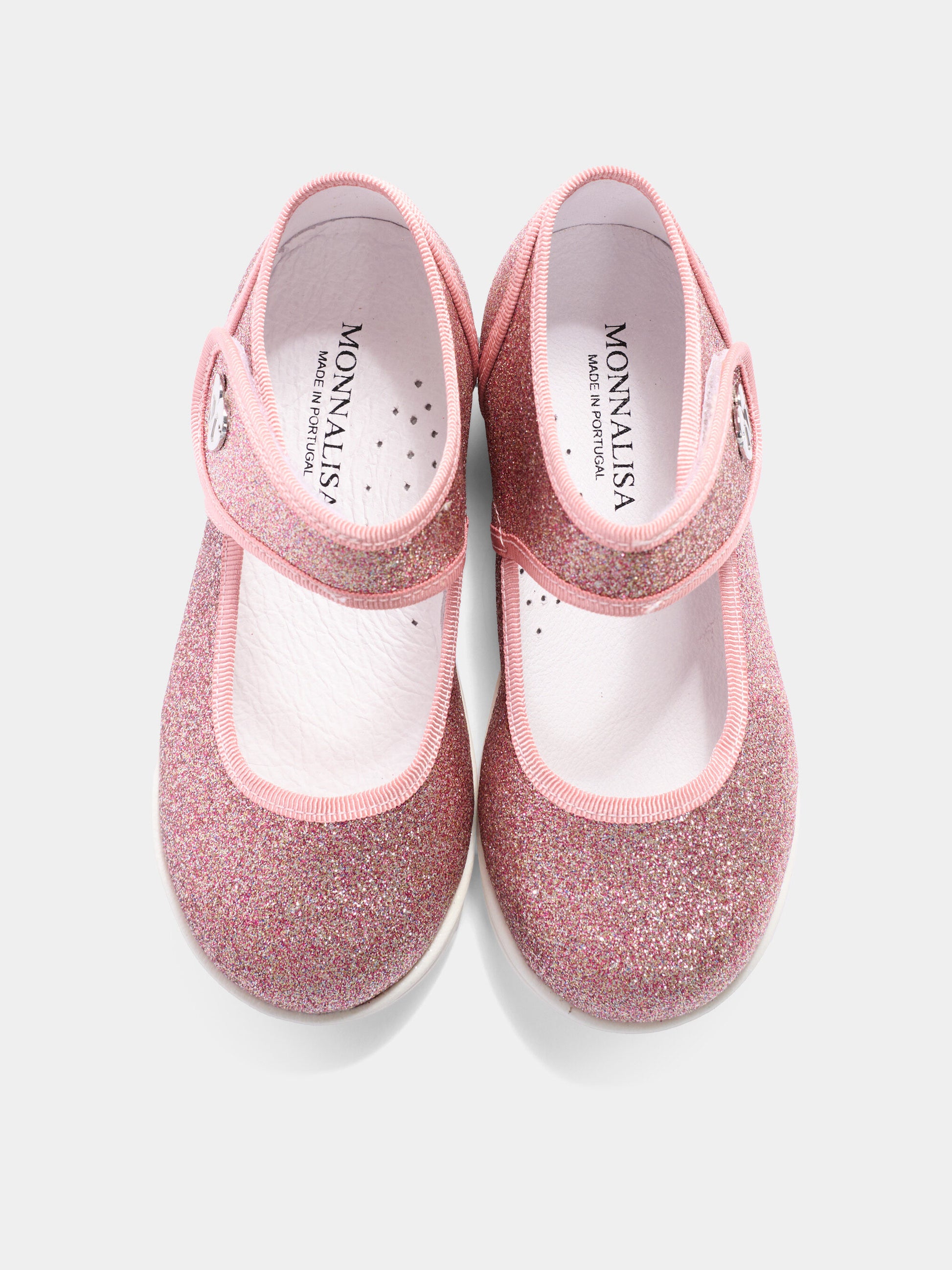 Ballerine rosa per bambina glitterate,Monnalisa,83G005 - 7714 - G090