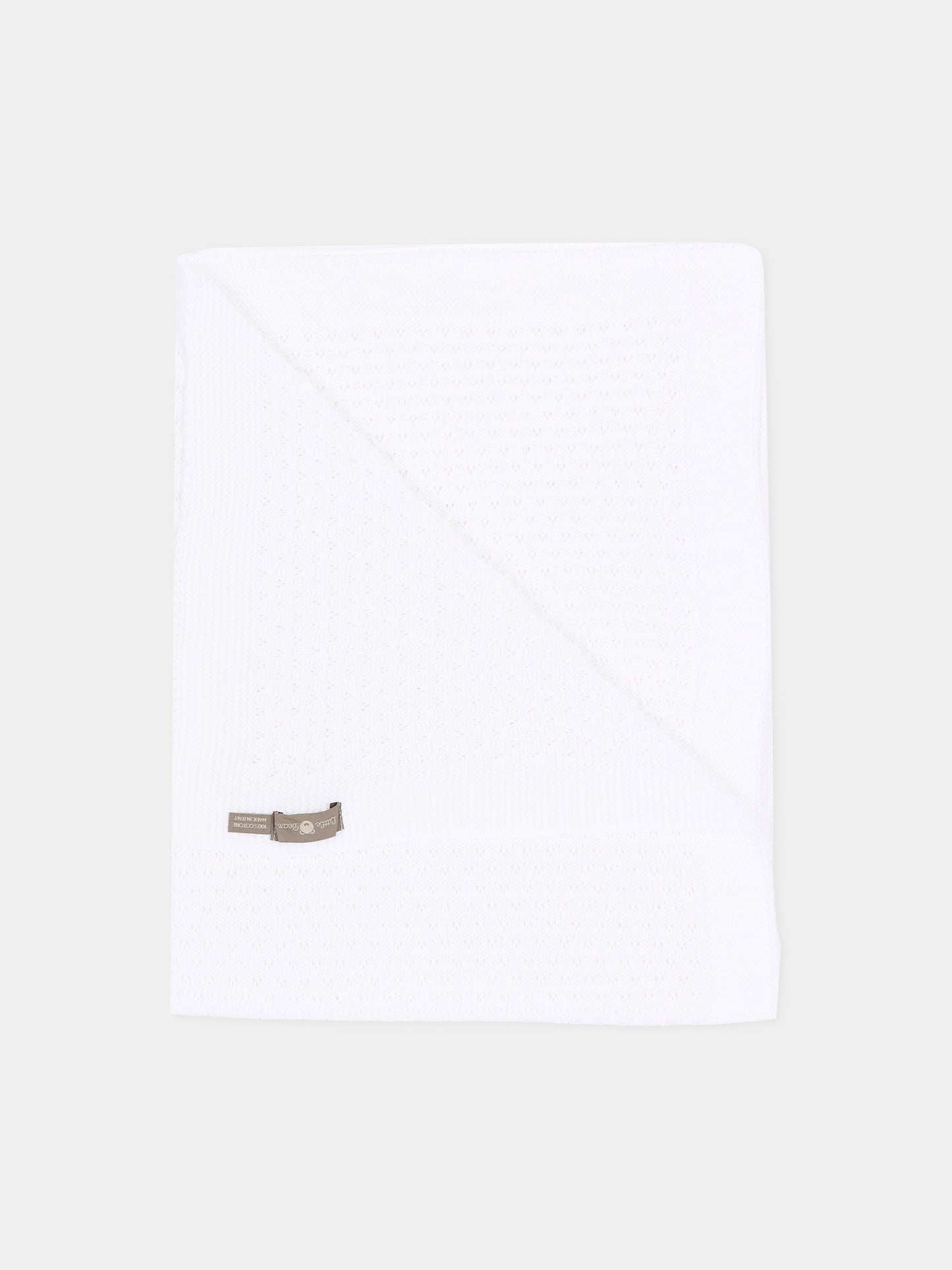 Coperta bianca per neonati traforata,Little Bear,3113 BIANCO