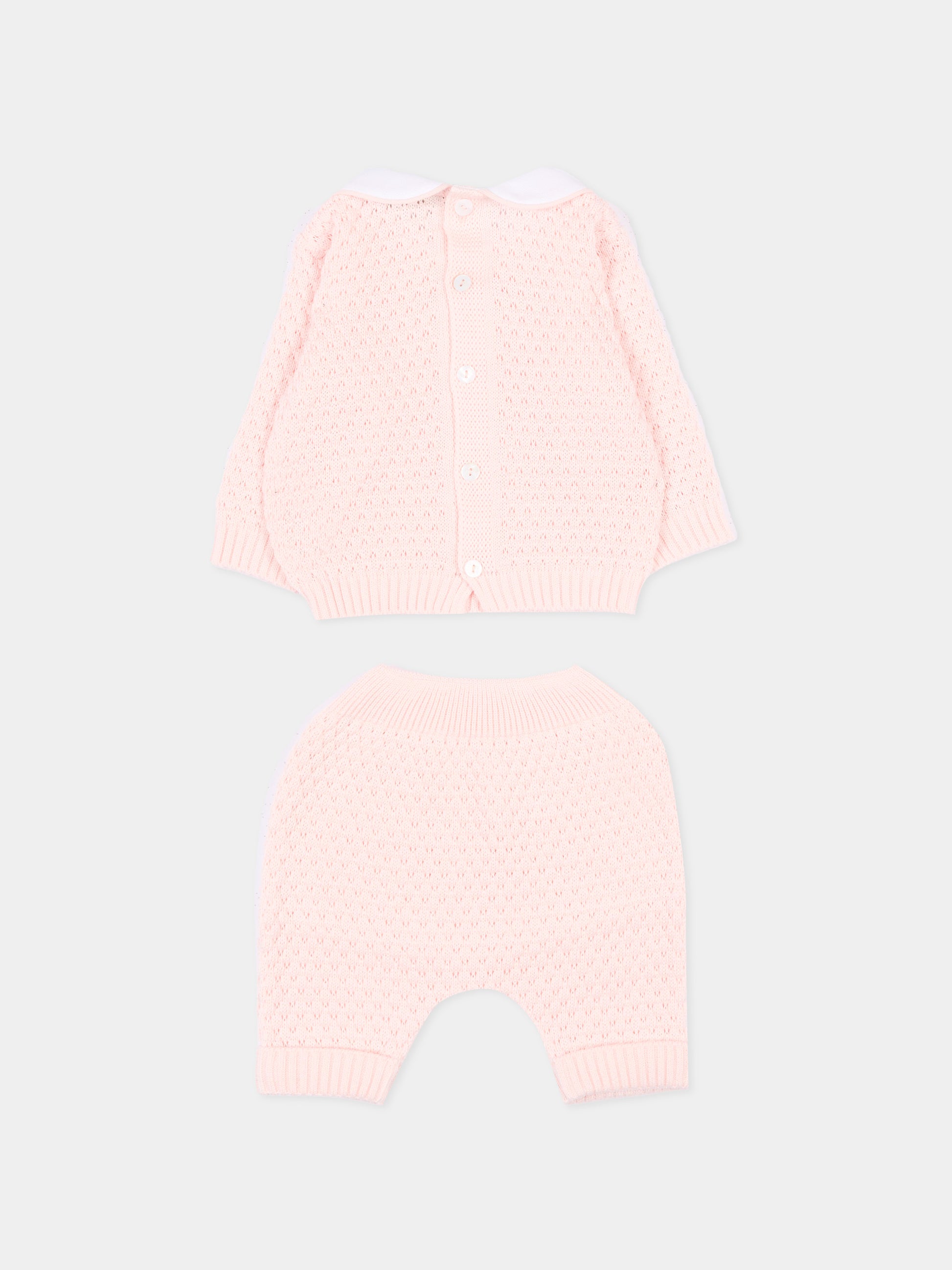 Completo nascita rosa per neonata traforato,Little Bear,3115 CIPRIA