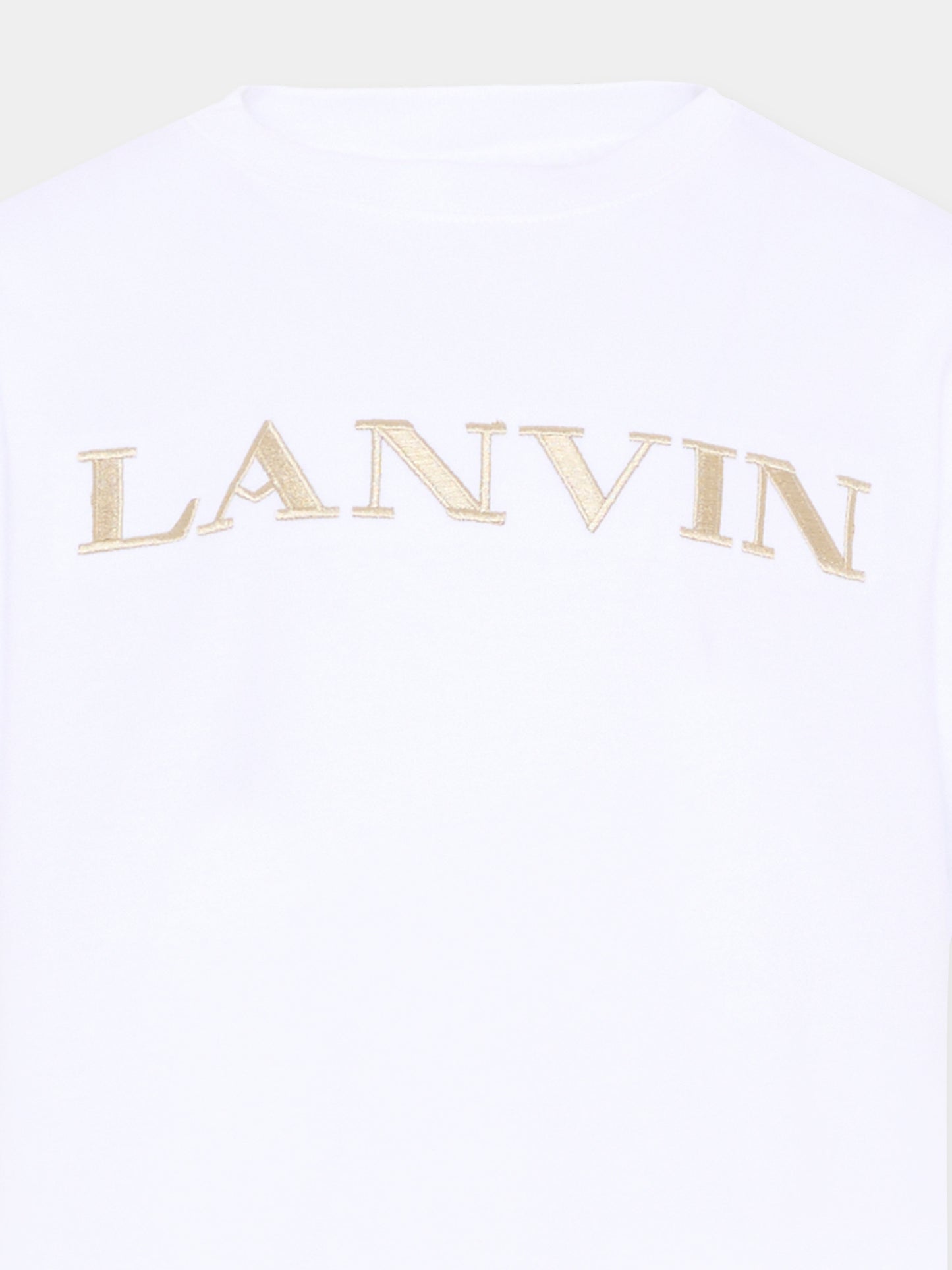 T-Shirt bianca per bambini con logo,Lanvin Petite,N30360 10P