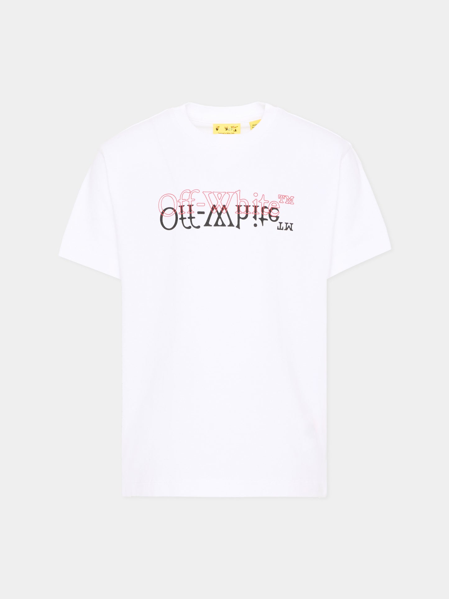 T-Shirt bianca per bambini con logo,Off White,44BAA002S26J001100