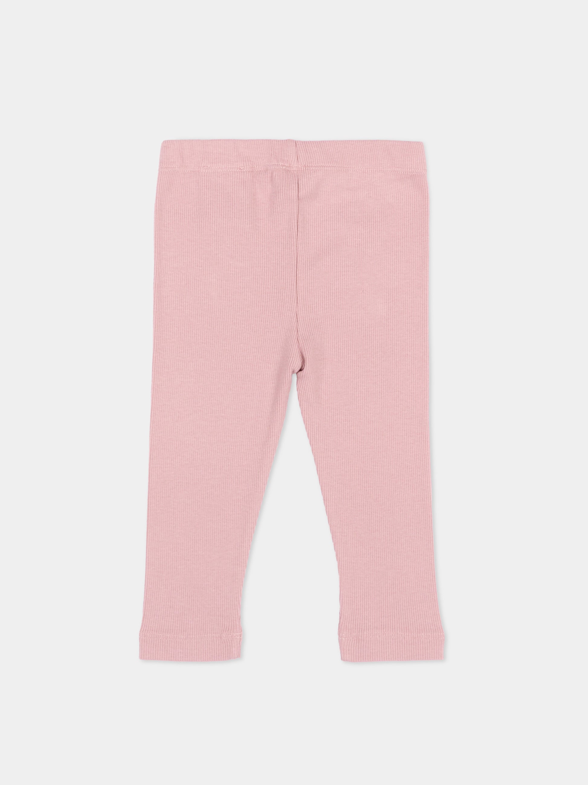 Leggings rosa per neonata con logo,Off White,44GX3001S26J001651
