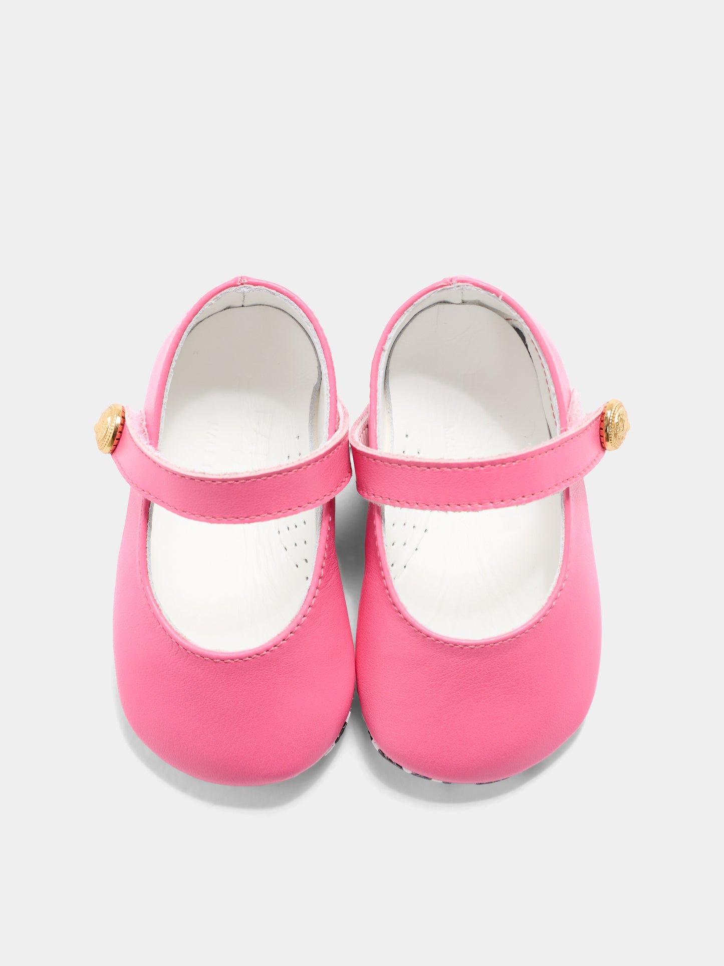 Ballerine rosa per neonata con labirinto,Balmain Kids,BY0026-Y0051 552OR