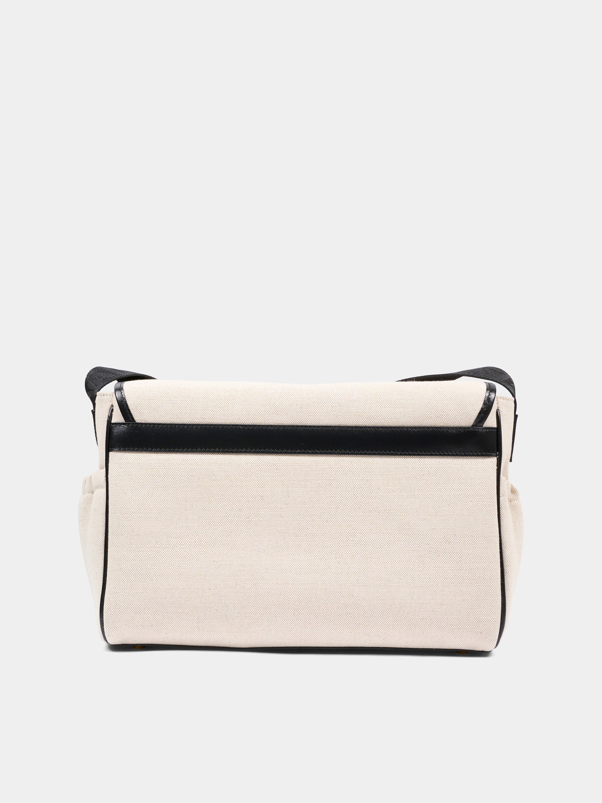 Borsa mamma avorio per neonati con logo ricamato,Balmain Kids,BY0618-Z1839 102NE