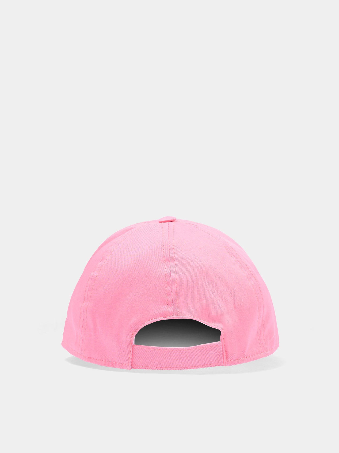 Cappello rosa con visiera per bambina con logo,Balmain Kids,BY0A77-G0197 552