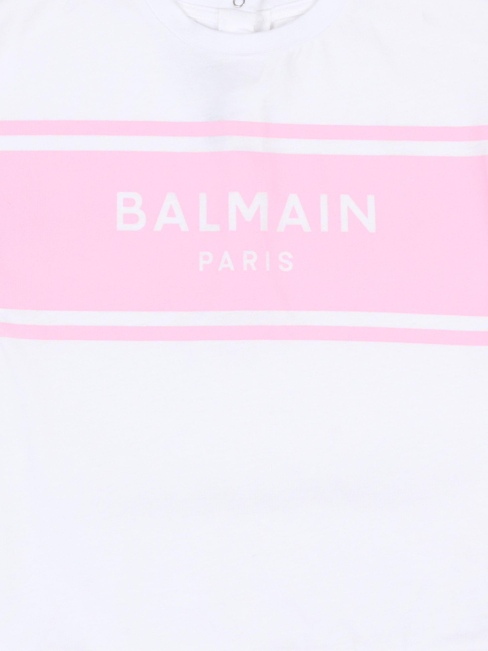 Vestito bianco per neonata con logo,Balmain Kids,BY1001-Z3672 100RS