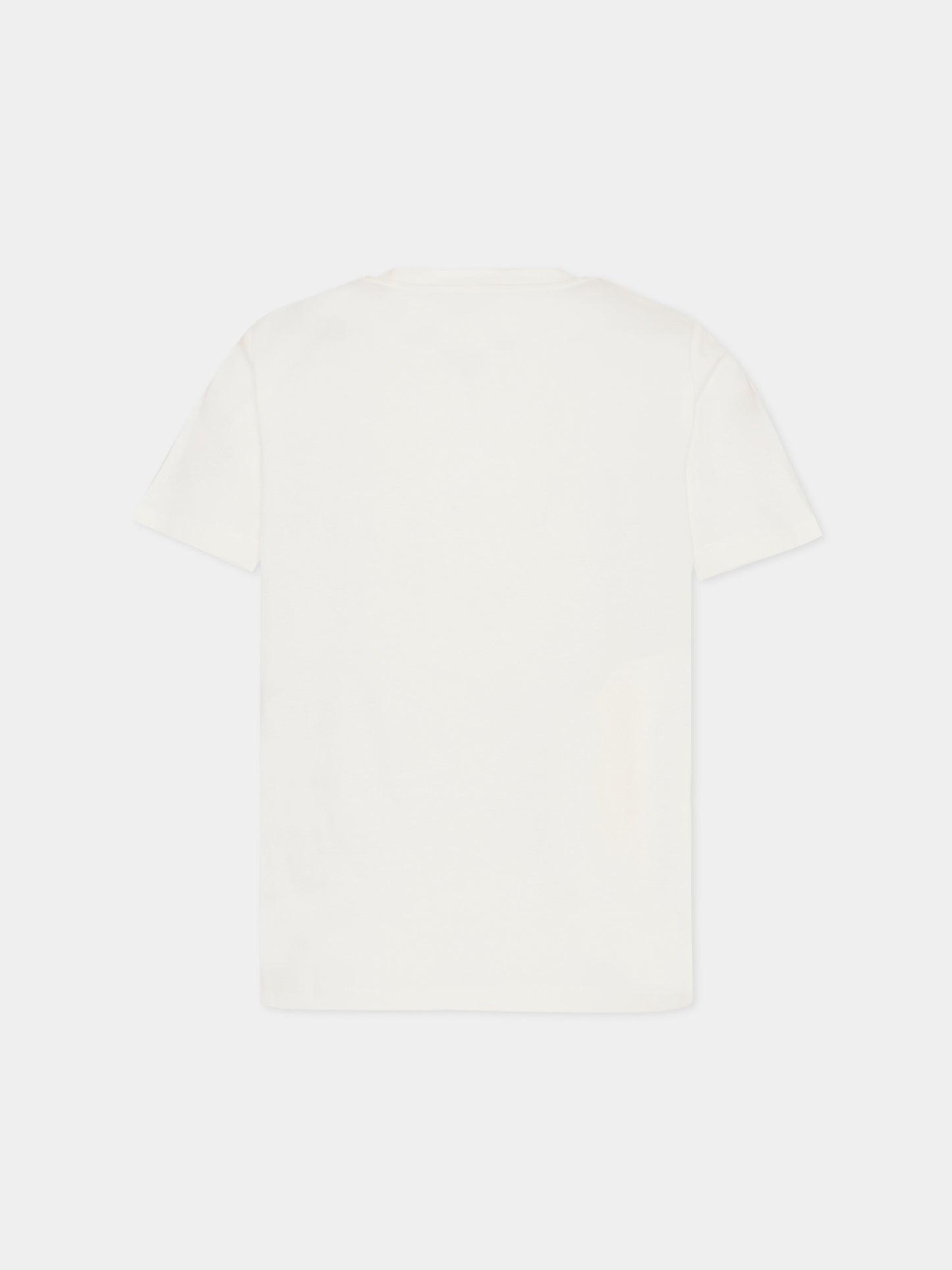 T-shirt avorio per bambino con stampa insetto,Stella Mccartney Kids,TY8P31-Z0434 101