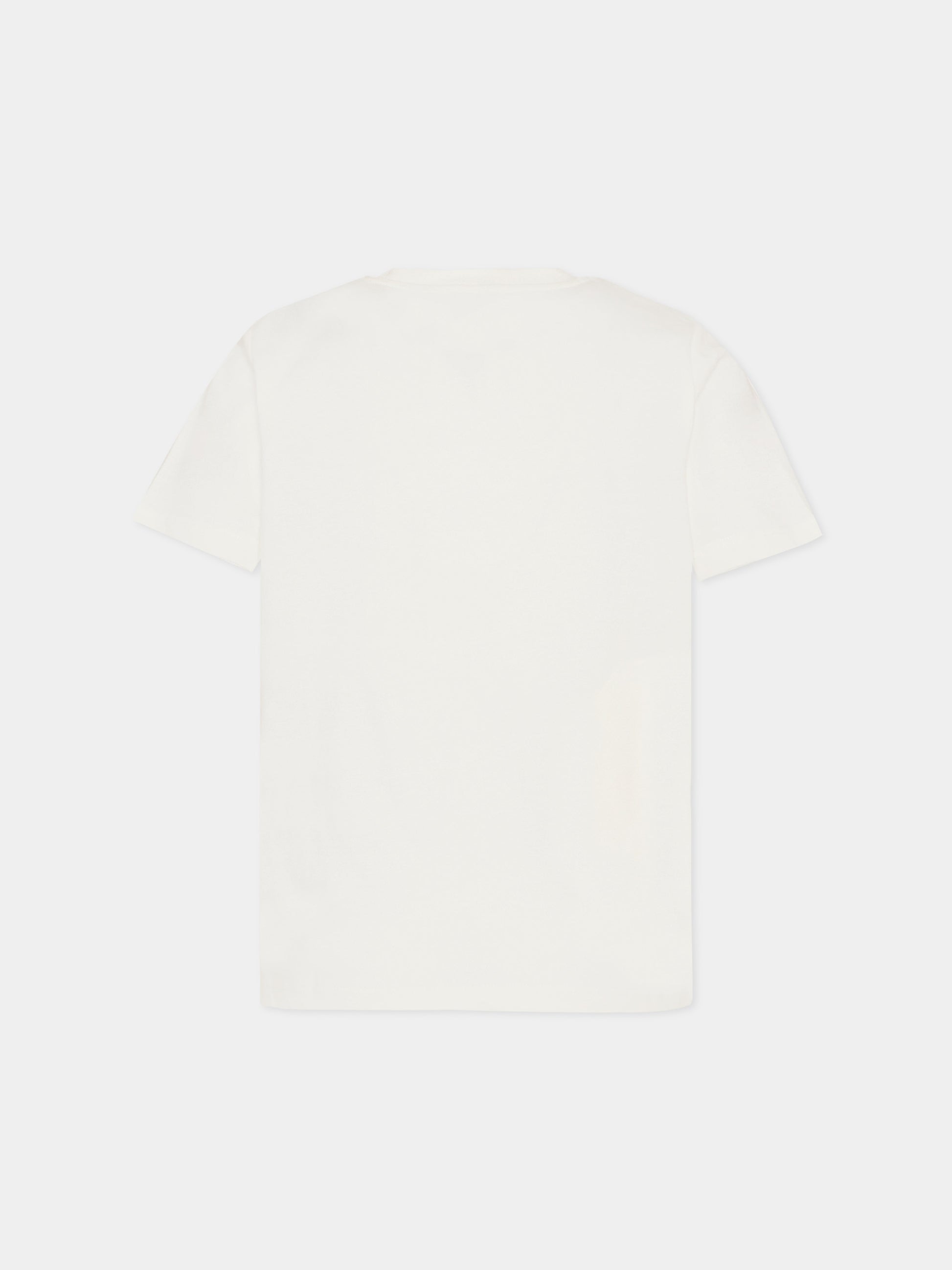 T-shirt avorio per bambino con stampa insetto,Stella Mccartney Kids,TY8P31-Z0434 101