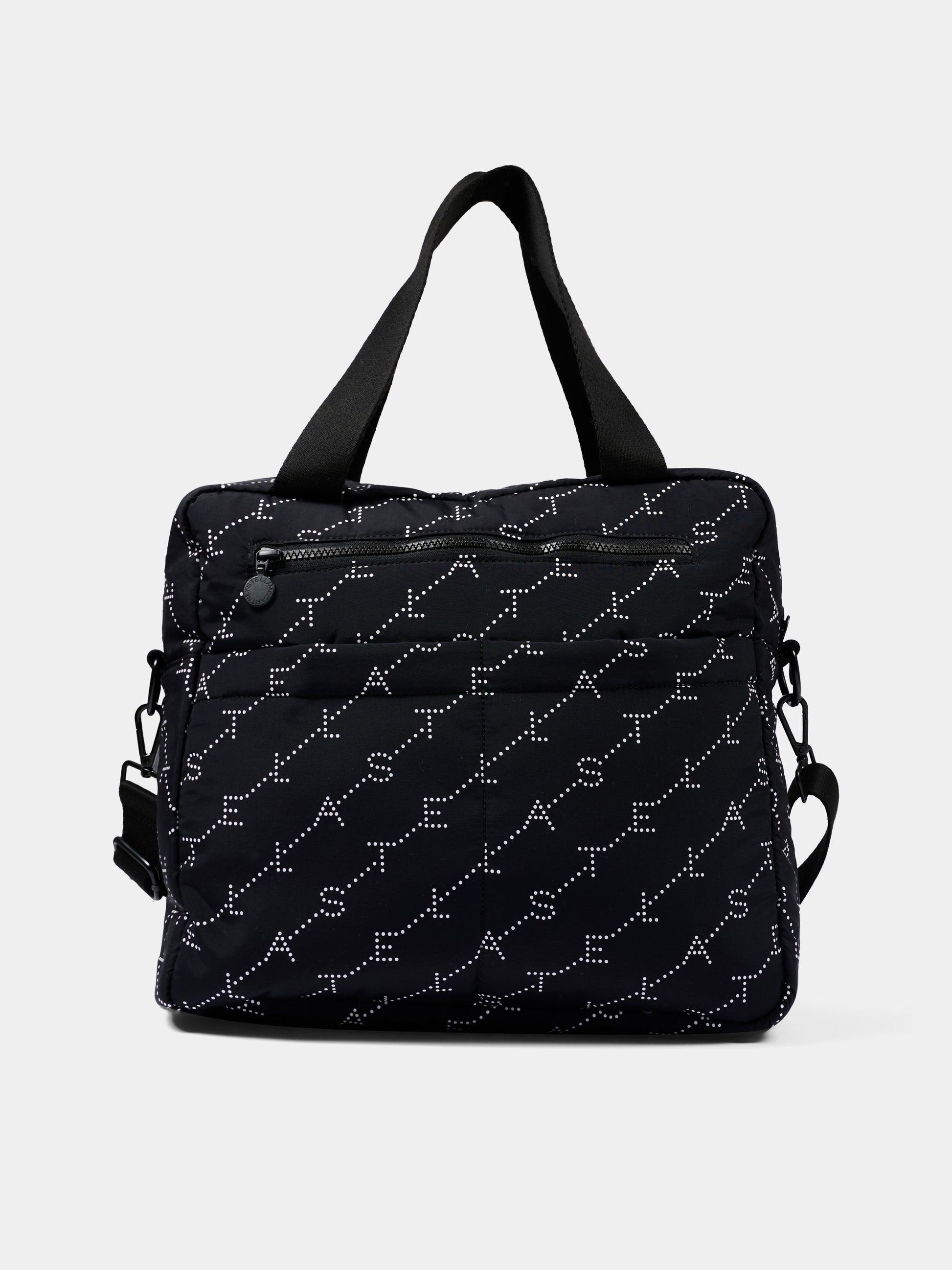 Borsa mamma nera per neonati con logo,Stella Mccartney Kids,TY0548-Z3652 930BC