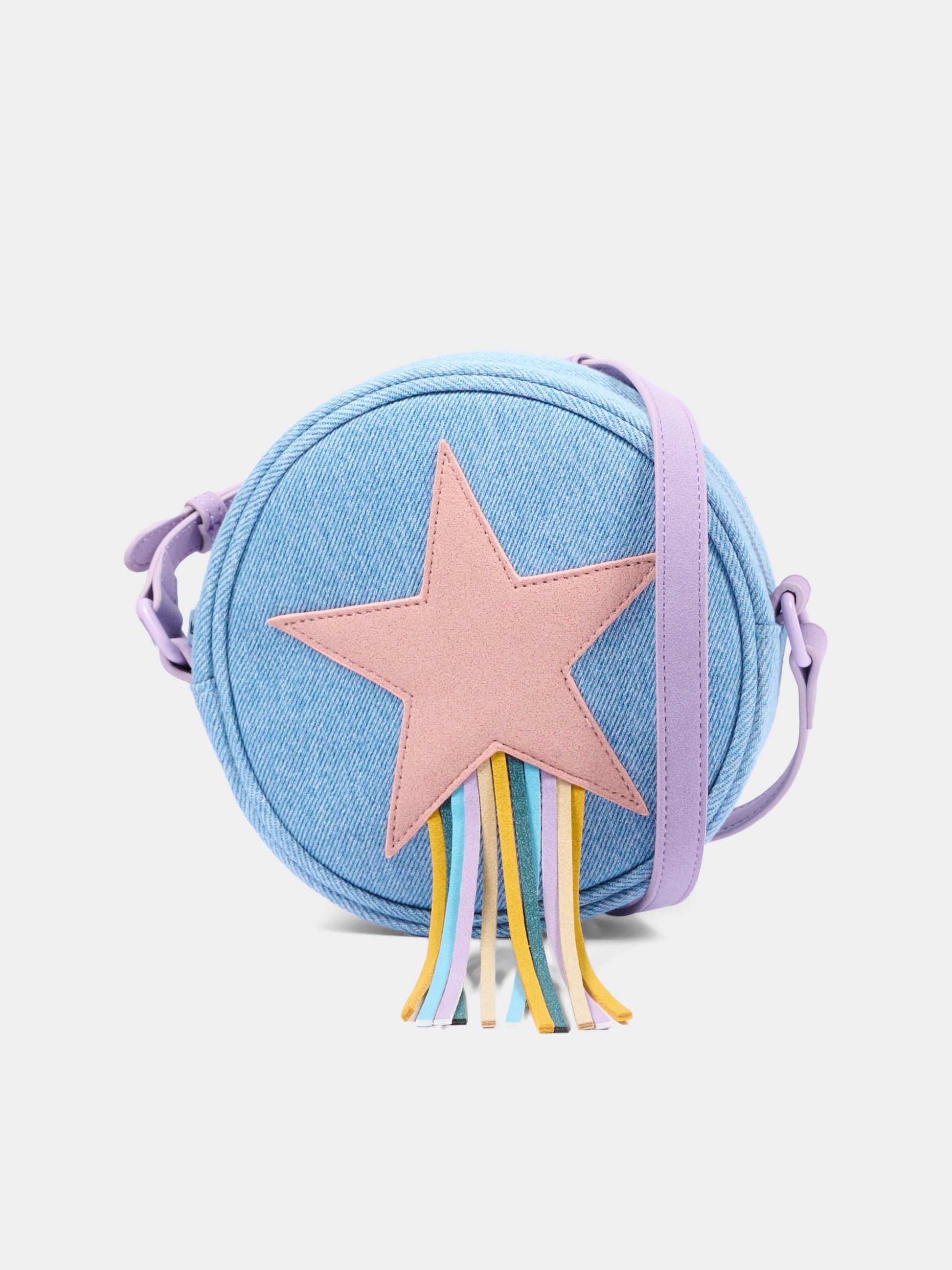 Borsa blu per bambina con stella,Stella Mccartney Kids,TY0A58-Z3618 665