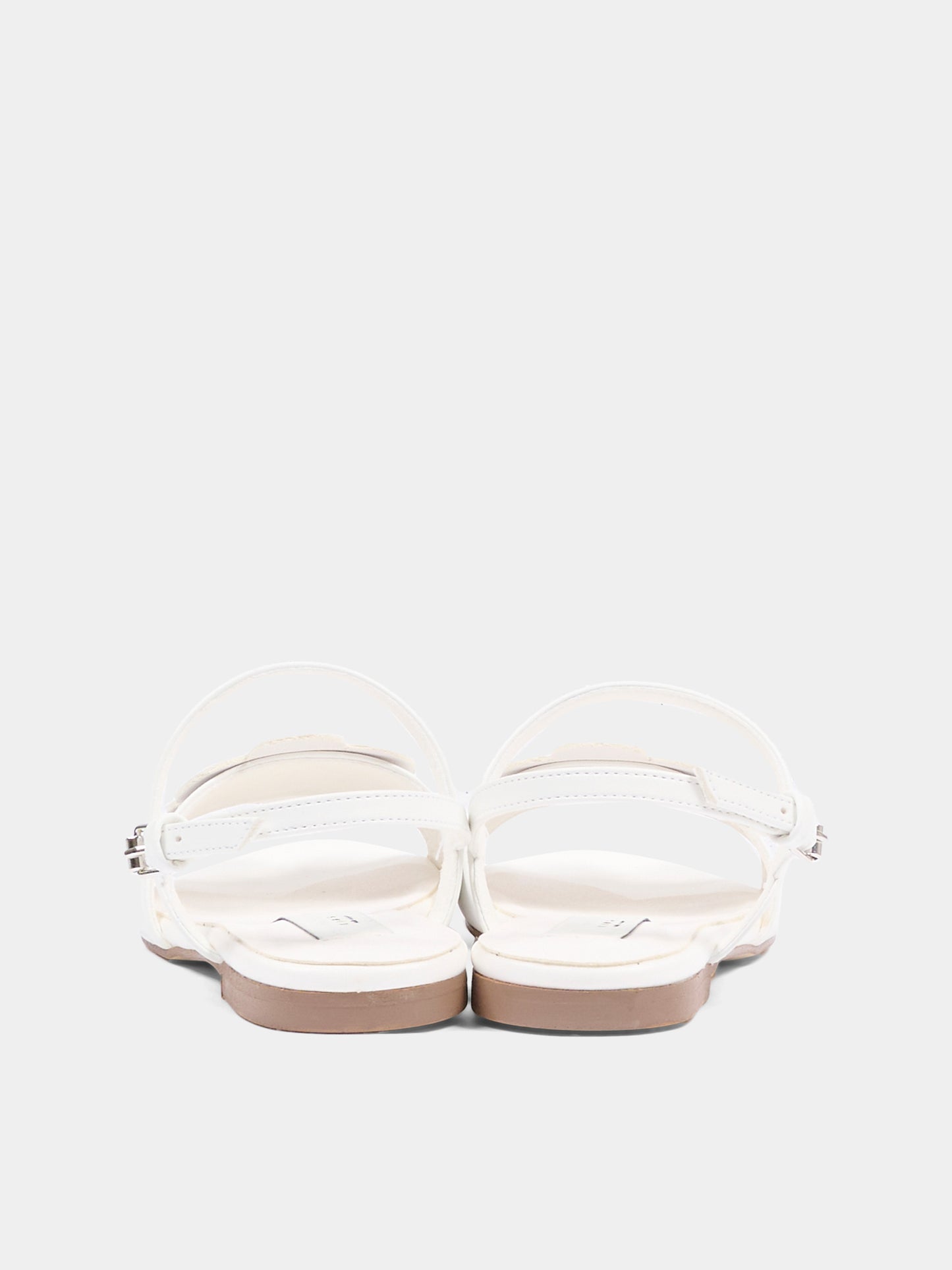 Sandali avorio per bambina con margherita,Stella Mccartney Kids,TY0D06-Z2118 101