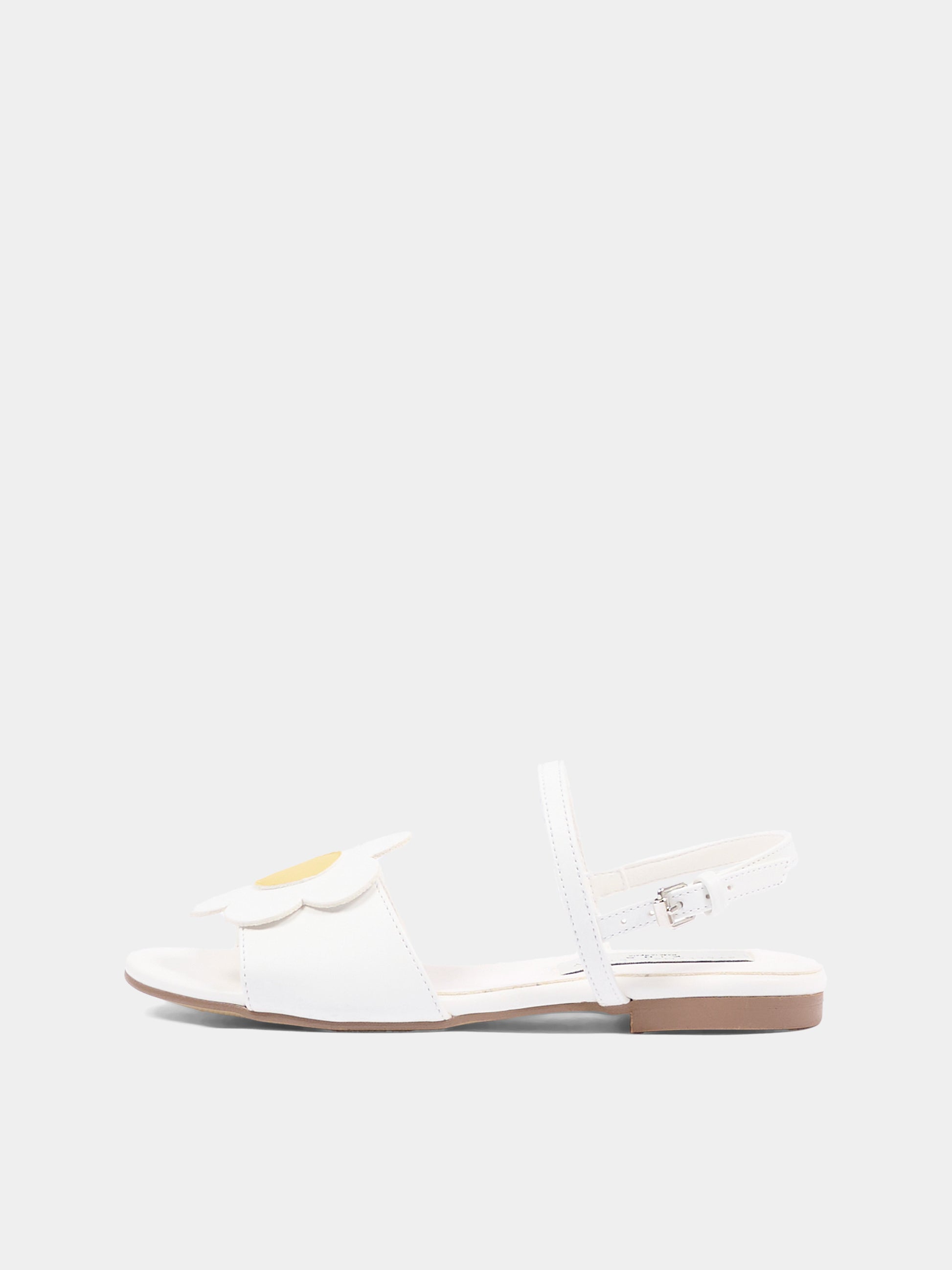 Sandali avorio per bambina con margherita,Stella Mccartney Kids,TY0D06-Z2118 101