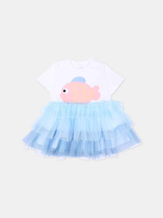 Vestito multicolor per neonata con pesce,Stella Mccartney Kids,TY1061-Z0434 100