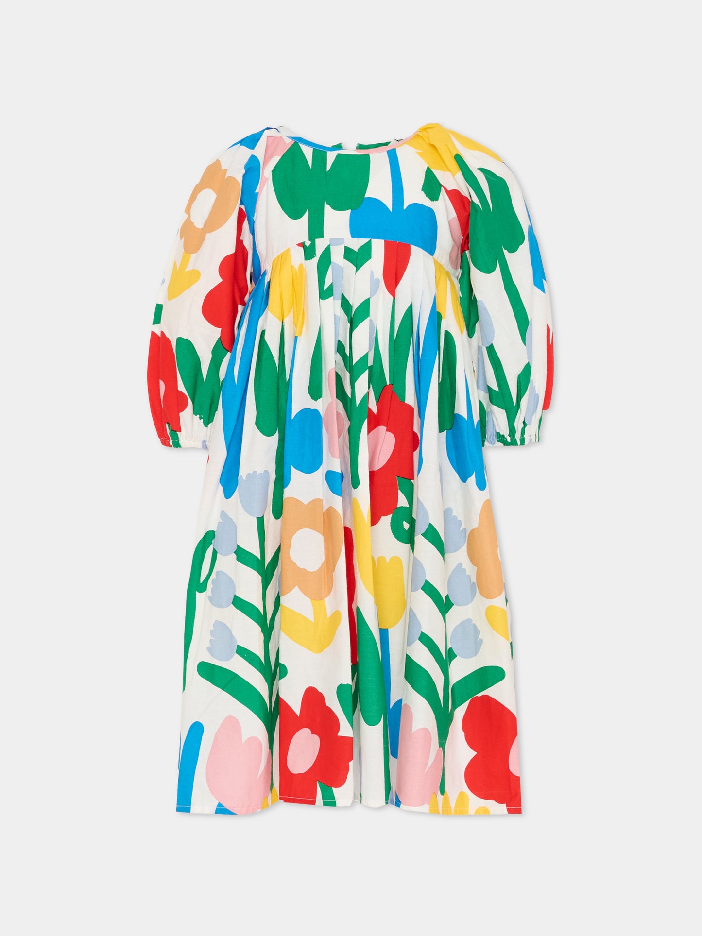 Vestito multicolor per bambina con stampa floreale,Stella Mccartney Kids,TY1C21-Z3461 101MC