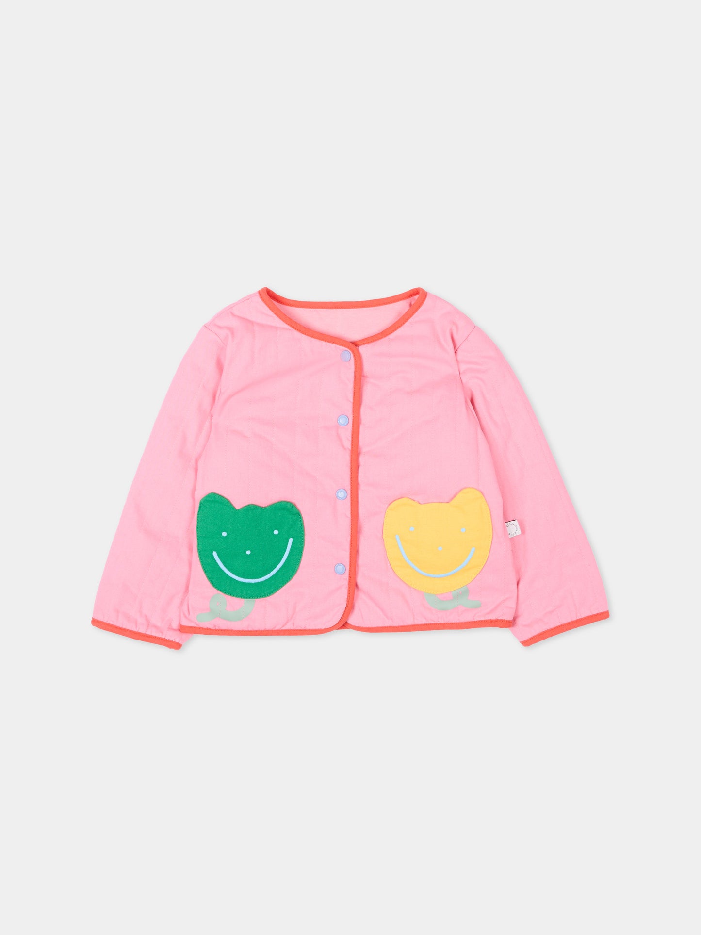 Giubbotto rosa per neonata con tulipani,Stella Mccartney Kids,TY2027-Z1609 509