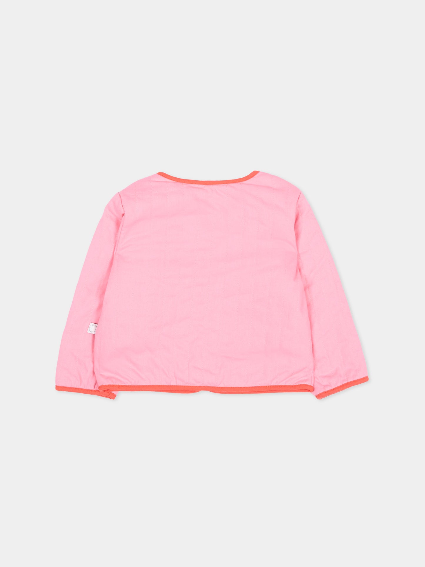 Giubbotto rosa per neonata con tulipani,Stella Mccartney Kids,TY2027-Z1609 509