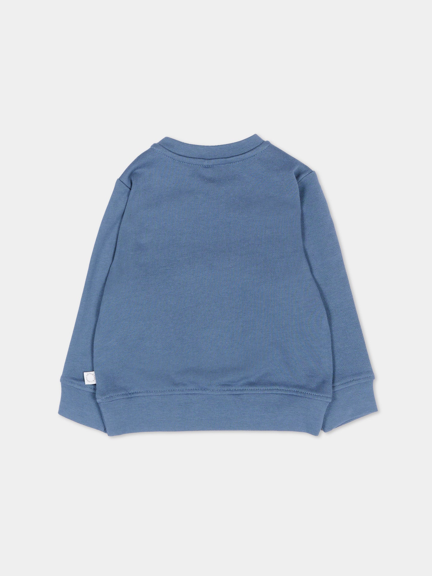 Felpa blu per neonato con balena,Stella Mccartney Kids,TY4570-Z3409 61B
