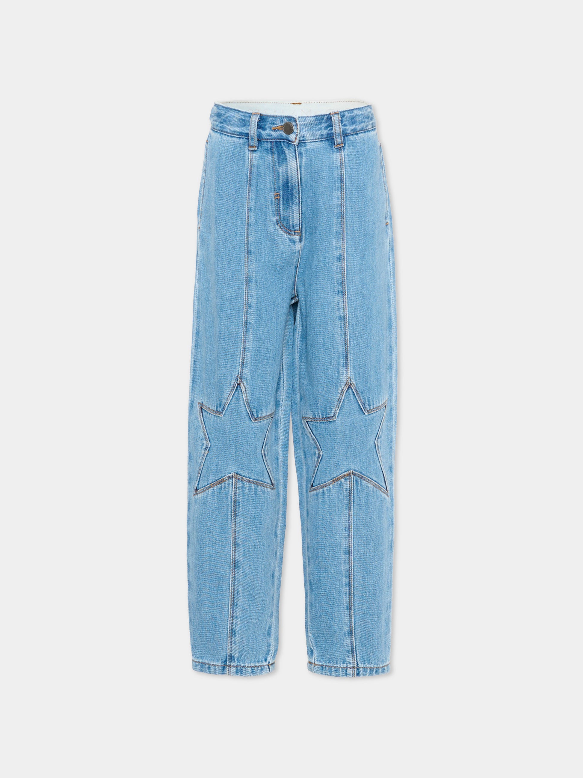 Jeans denim per bambino con stelle,Stella Mccartney Kids,TY6F20-Z0746 601