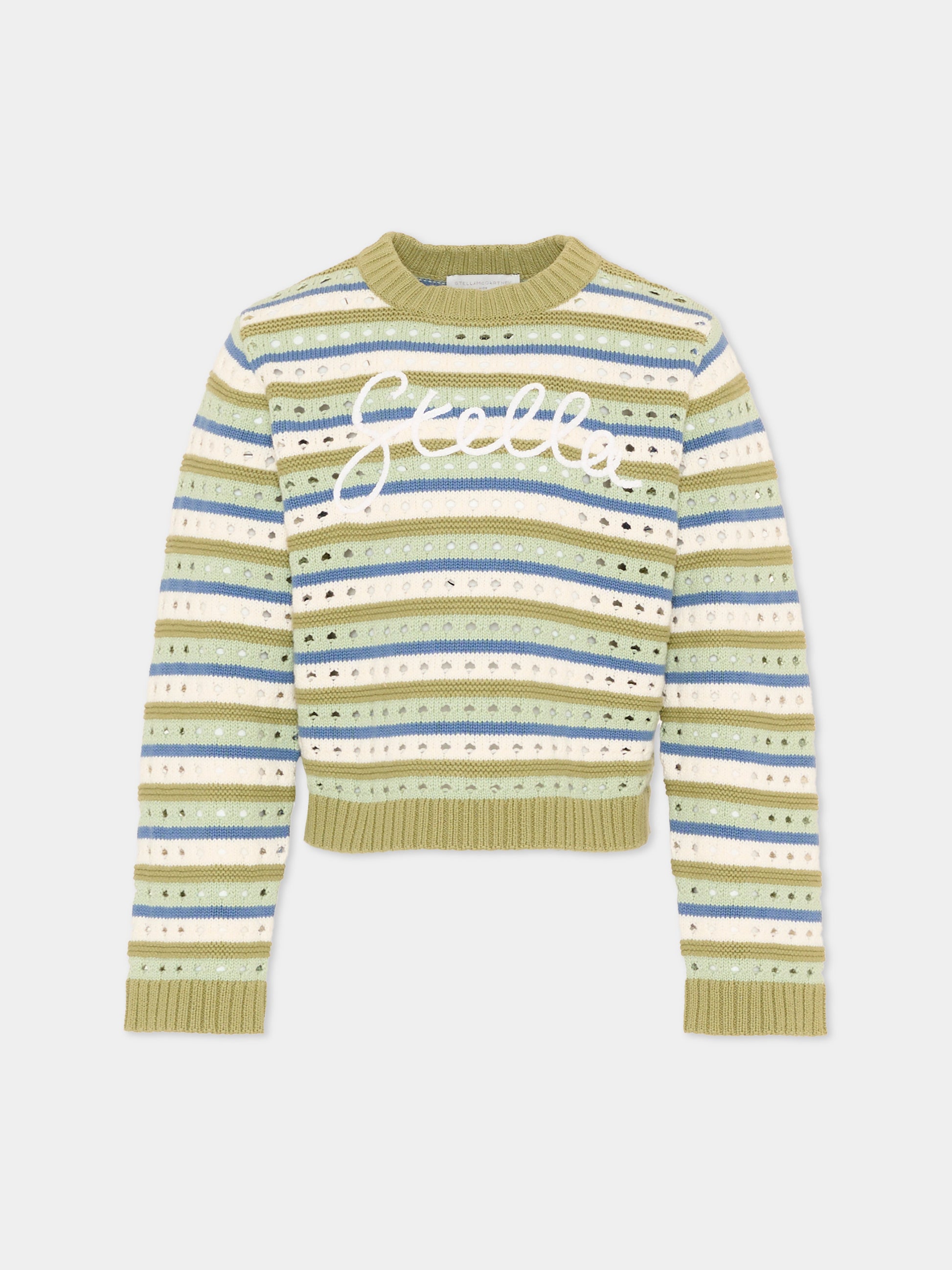 Maglione multicolor per bambina con logo,Stella Mccartney Kids,TY9A40-Z1876 999