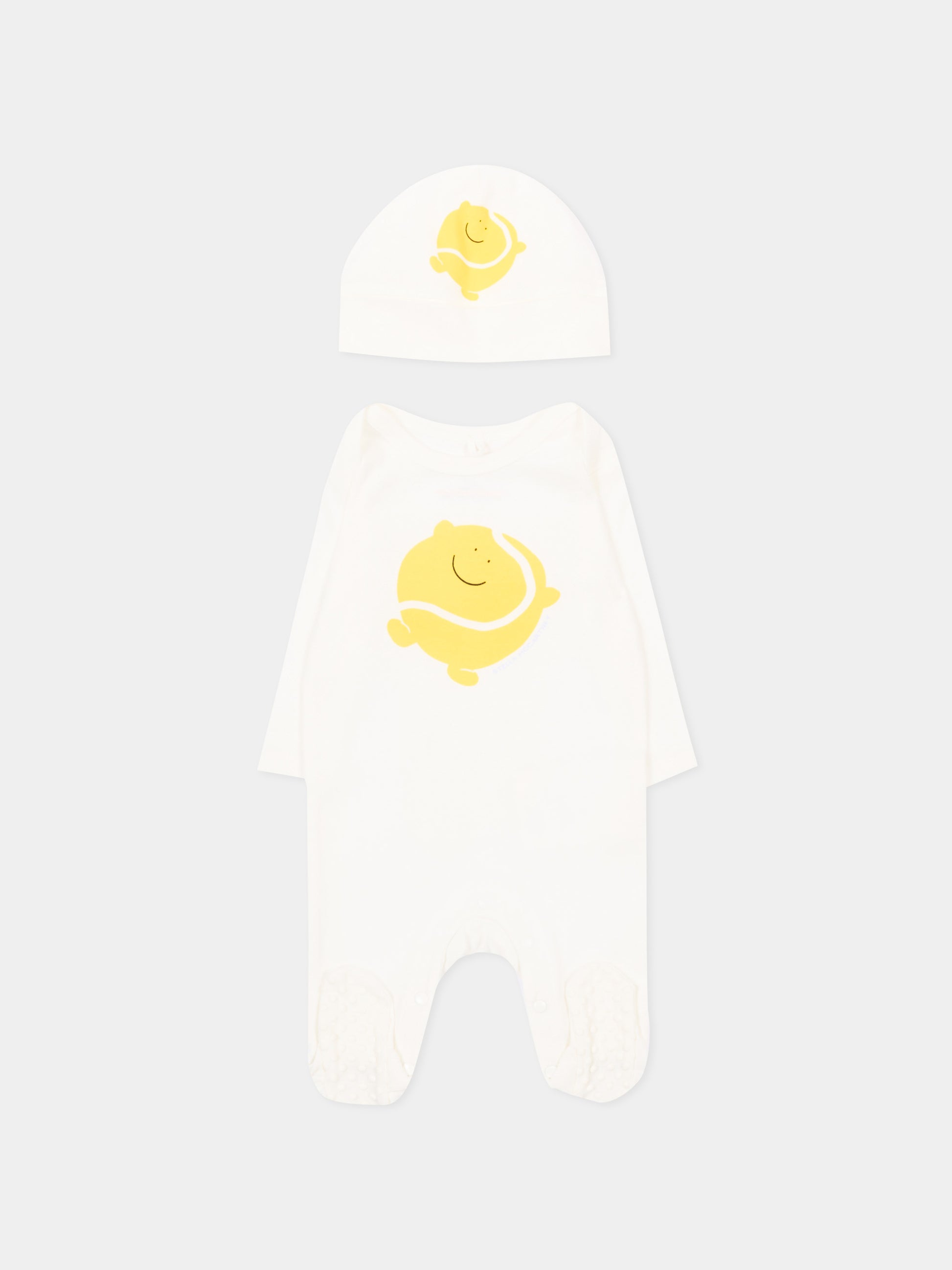 Set tutina avorio per neonato con pallina da tennis,Stella Mccartney Kids,TYB510-Z0669 101