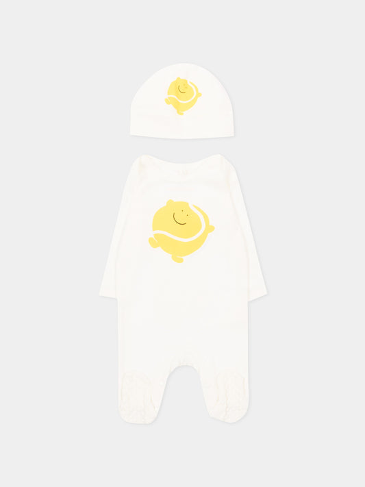 Set tutina avorio per neonato con pallina da tennis,Stella Mccartney Kids,TYB510-Z0669 101